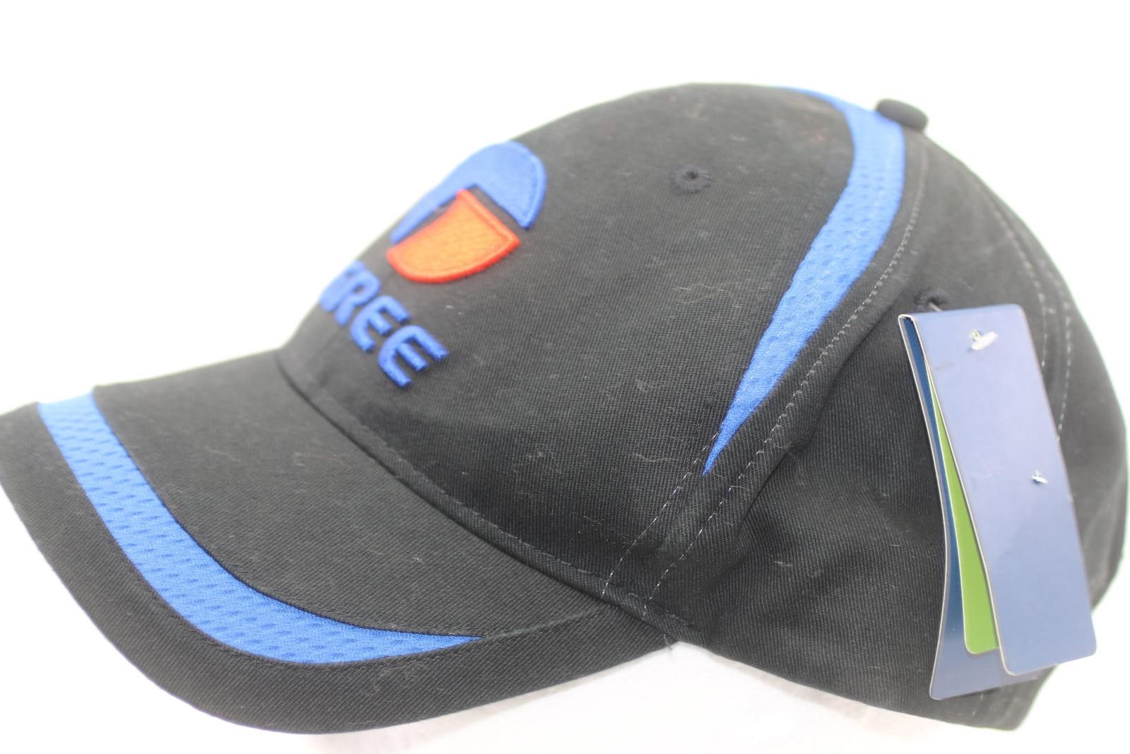 Point Zero Gree Logo Baseball Cap Black Blue Organic Fabric Adjustable Size ONE SIZE - 3 Thumbnail