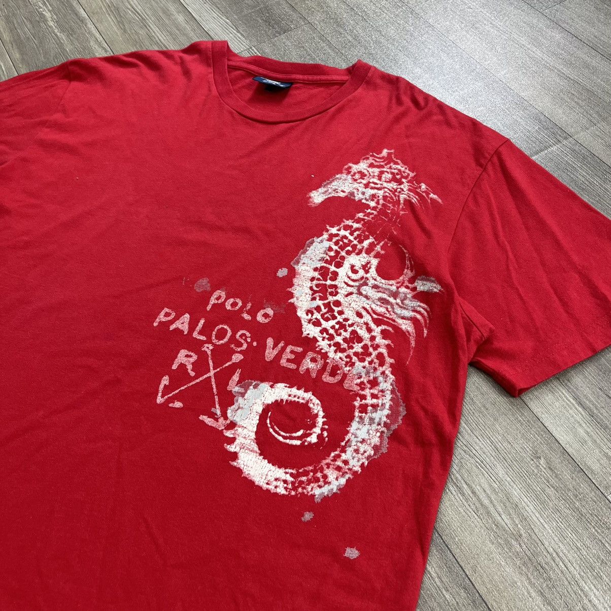 Polo Ralph Lauren Archive Vintage Polo Ralph Lauren Palos Verde Seahorse Tee Size US L / EU 52-54 / 3 - 3 Thumbnail