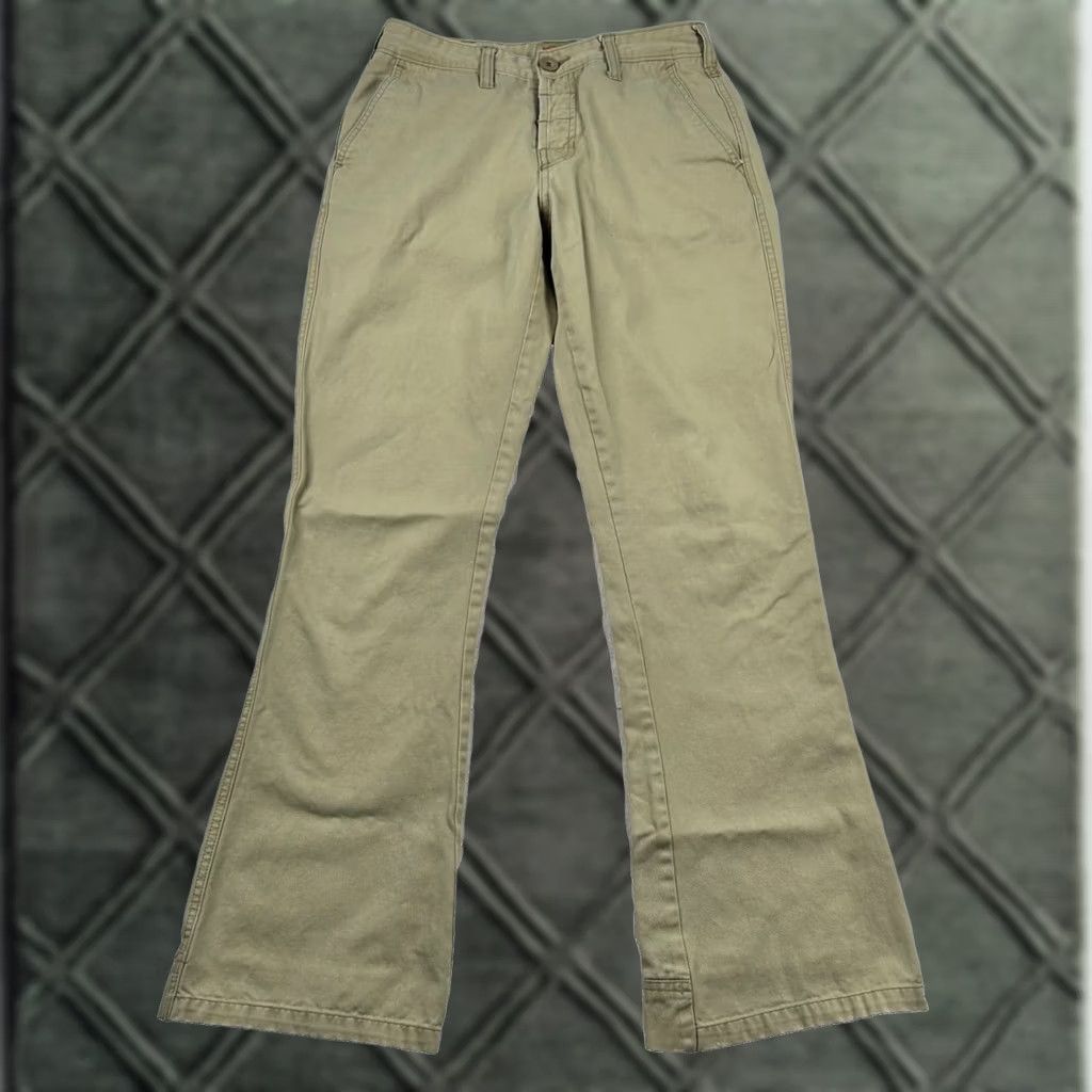 Abercrombie & Fitch VINTAGE Abercrombie & Fitch Pants Womens 2 Uniform Military Chino Canvas Beige 100% Cotton, Beige, Regular, 30 Inseam, Size 2, Womens, Panties? Size 26" / US 2 / IT 38 - 1 Thumbnail