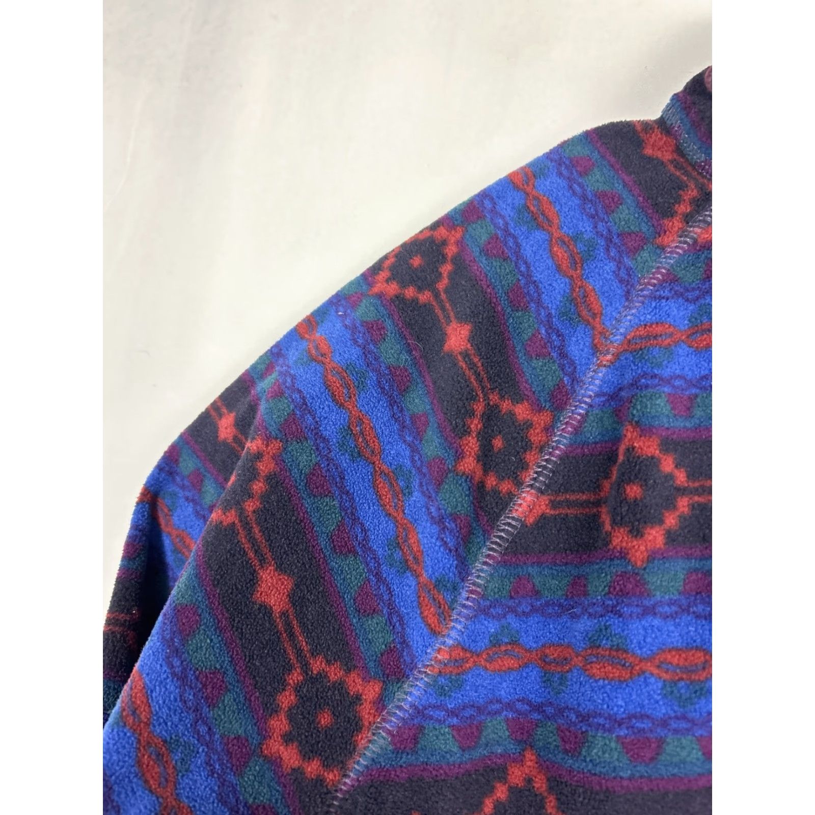 Eddie Bauer Eddie Bauer Women's Jacket 1/4 Zip Fleece Southwestern Aztec Blue Multicolor L Size L / US 10 / IT 46 - 7 Thumbnail