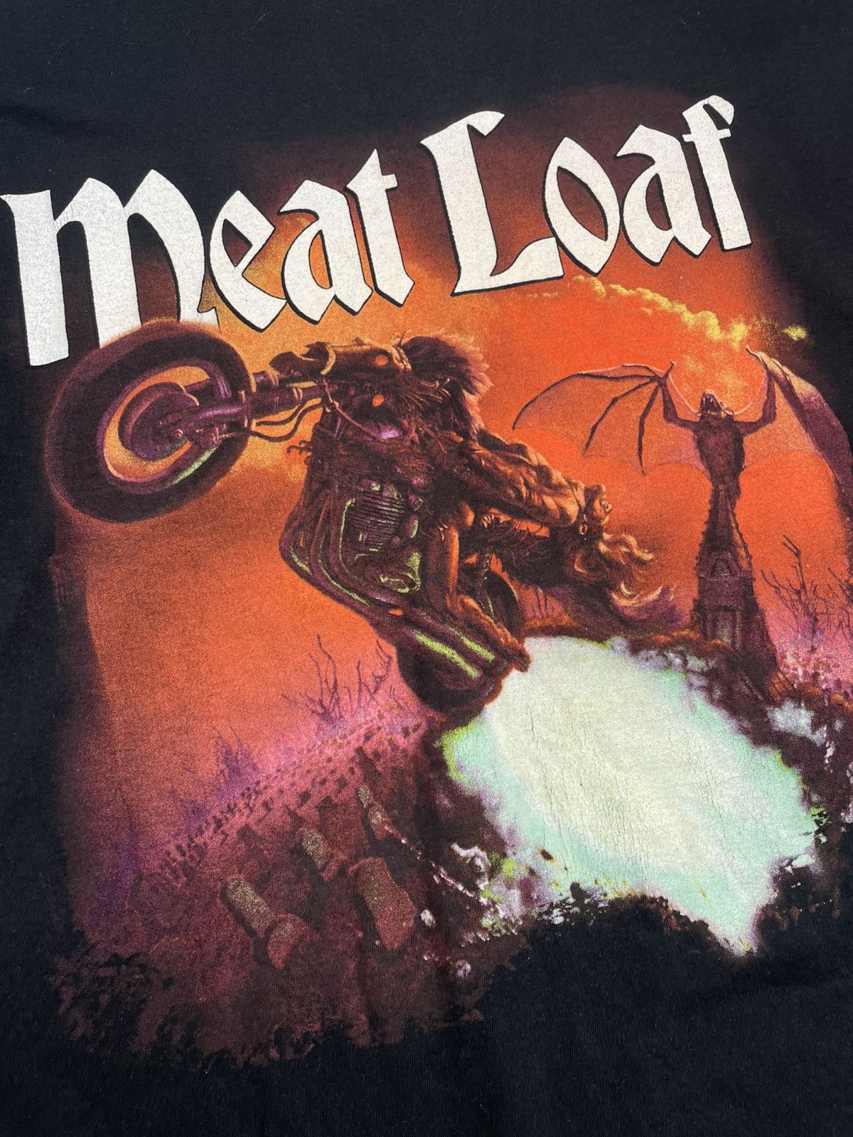 Band Tees × Vintage Meat Loaf Vintage 2003 Tour T-shirt Size US XL / EU 56 / 4 - 4 Thumbnail
