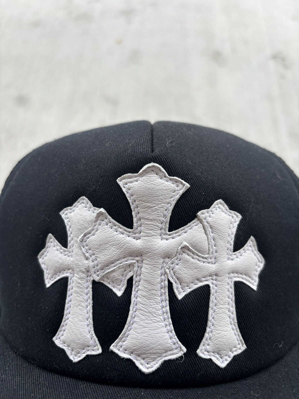Chrome Hearts Lamb Skin triple patch brand new hat Size ONE SIZE - 2 Thumbnail