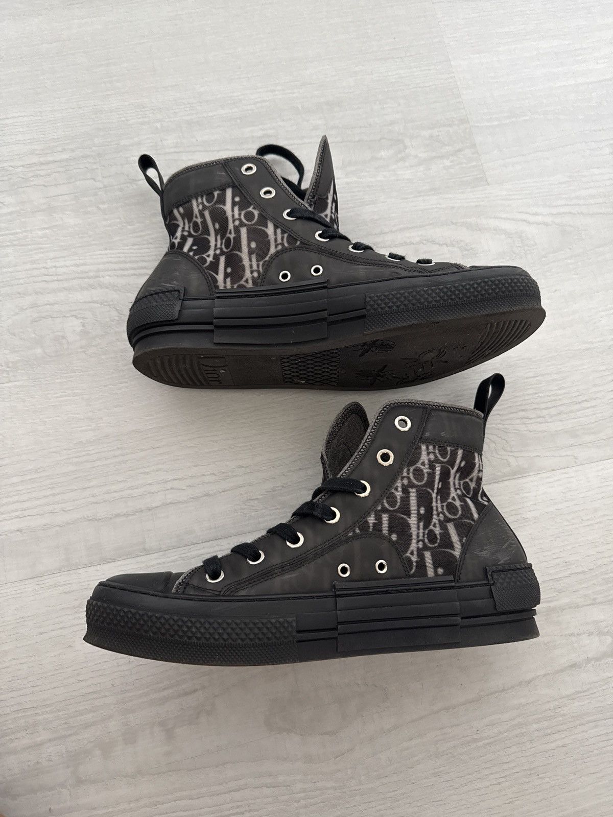 Dior B23 League High-Top Sneaker Black Dior Oblique Size US 8 / IT 38 - 3 Thumbnail