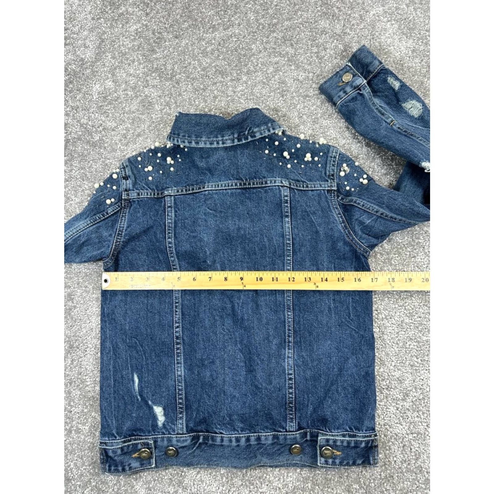 Vintage Pilcro Jacket Womens XS Blue Cotton Denim Shirt Womens XS Blue Pilcro Jacket Denim Cotton Solid Casual Spring Fall Summer Regular Mens Women? Size XS / US 0-2 / IT 36-38 - 5 Thumbnail