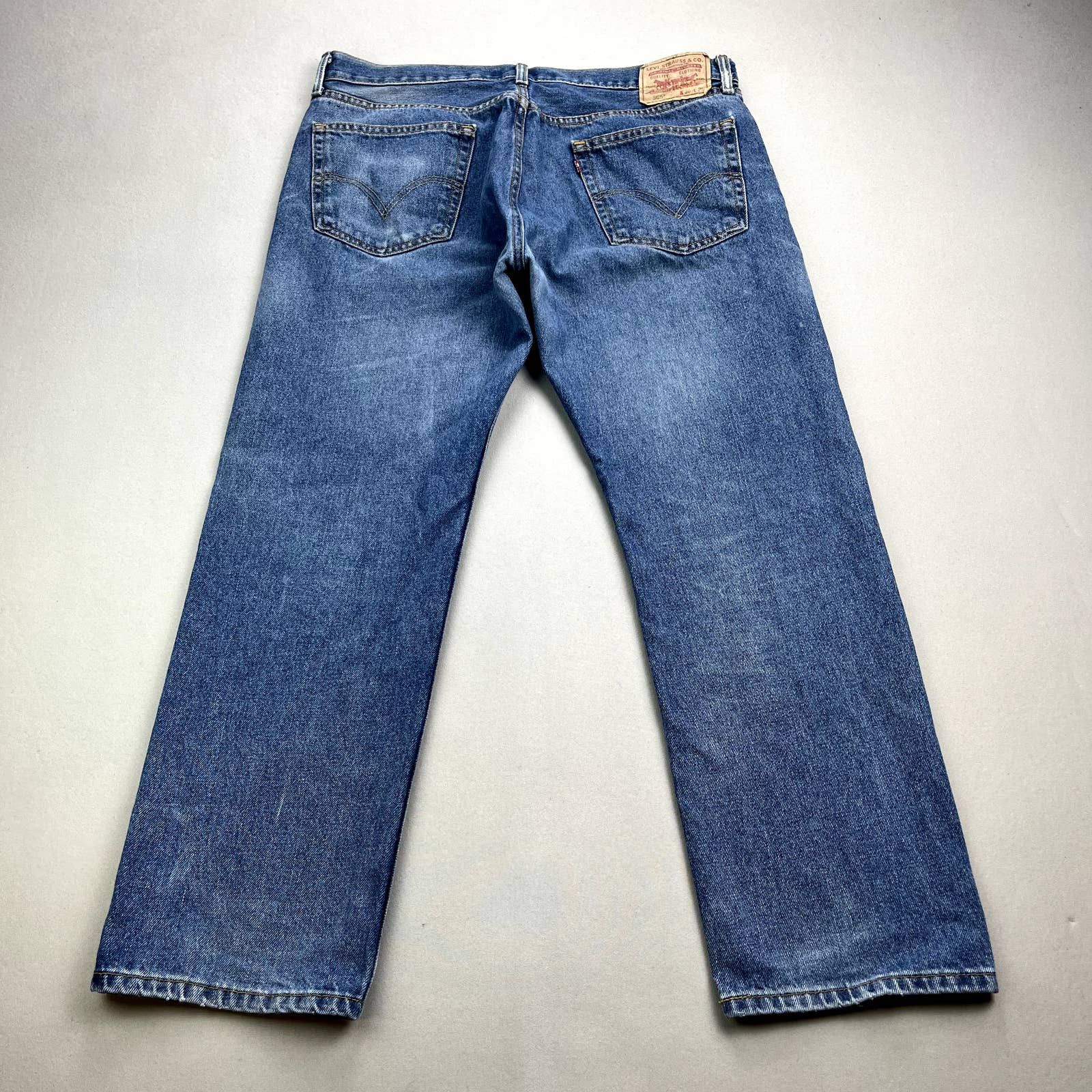 Levi's Levis 505 Jeans Mens 36x29 Blue Denim Regular Fit Stone Wash Size US 36 / EU 52 - 1 Thumbnail