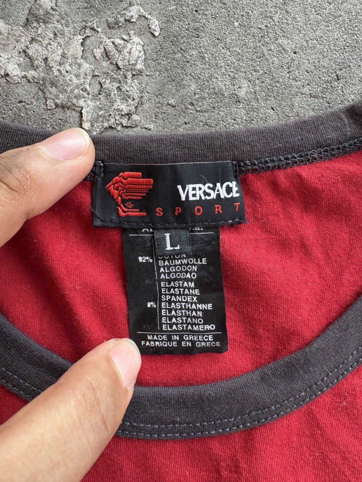 Versace Vintage Versace Sport LS Tshirt Size US L / EU 52-54 / 3 - 6 Thumbnail