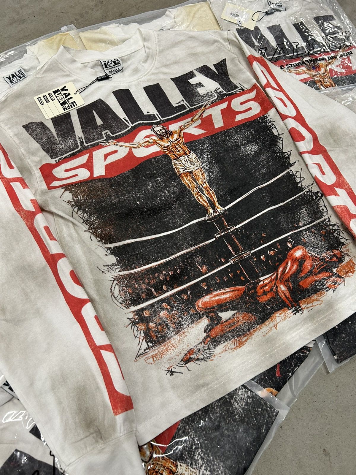 Vale Vale Forever Valley Dreams Jesus Hardy L/S Tee White X-Large Size US XL / EU 56 / 4 - 2 Thumbnail