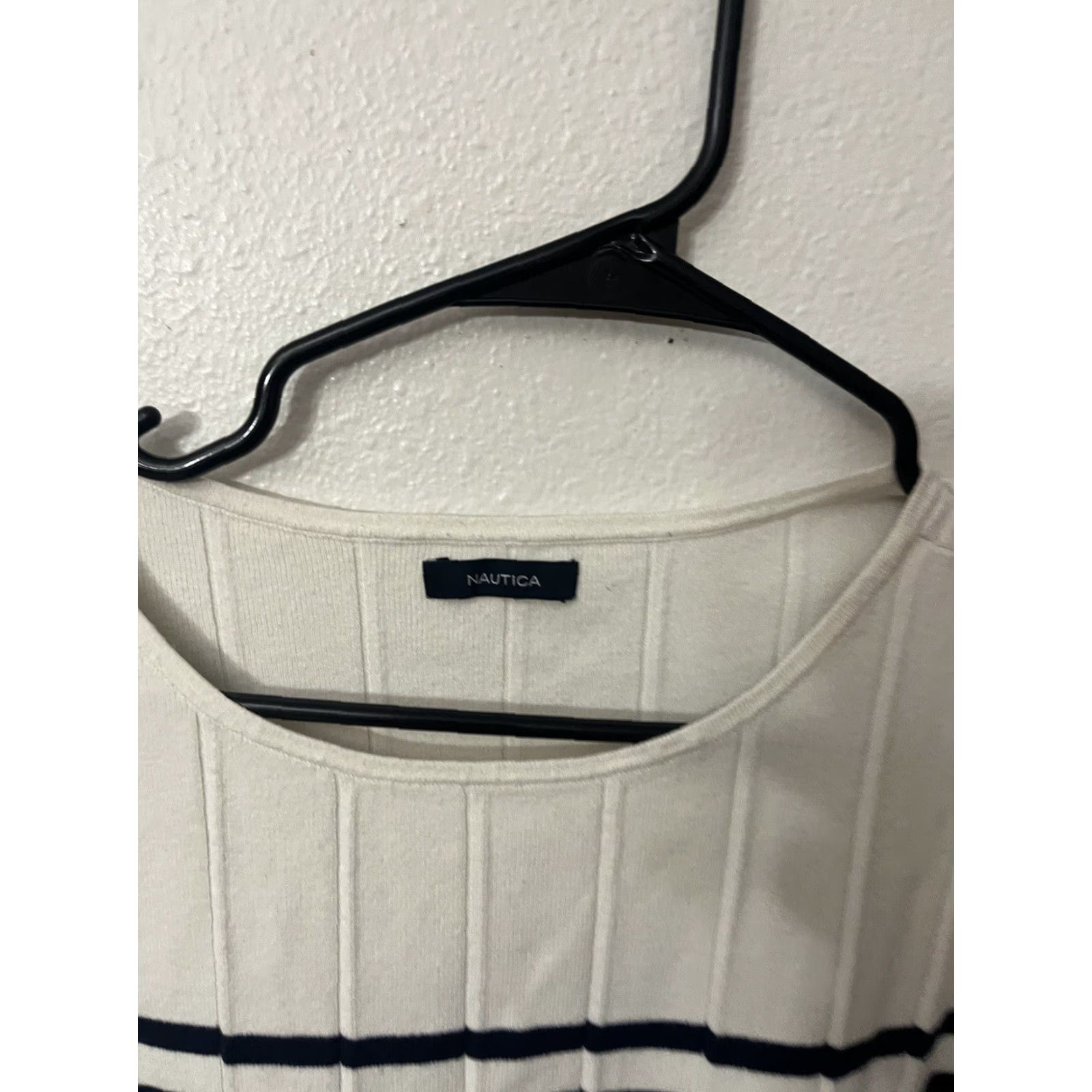 Nautica Nautica Women's Long Sleeve Pullover Shirt Large Multicolor Striped Casual Knit Size L / US 10 / IT 46 - 3 Thumbnail