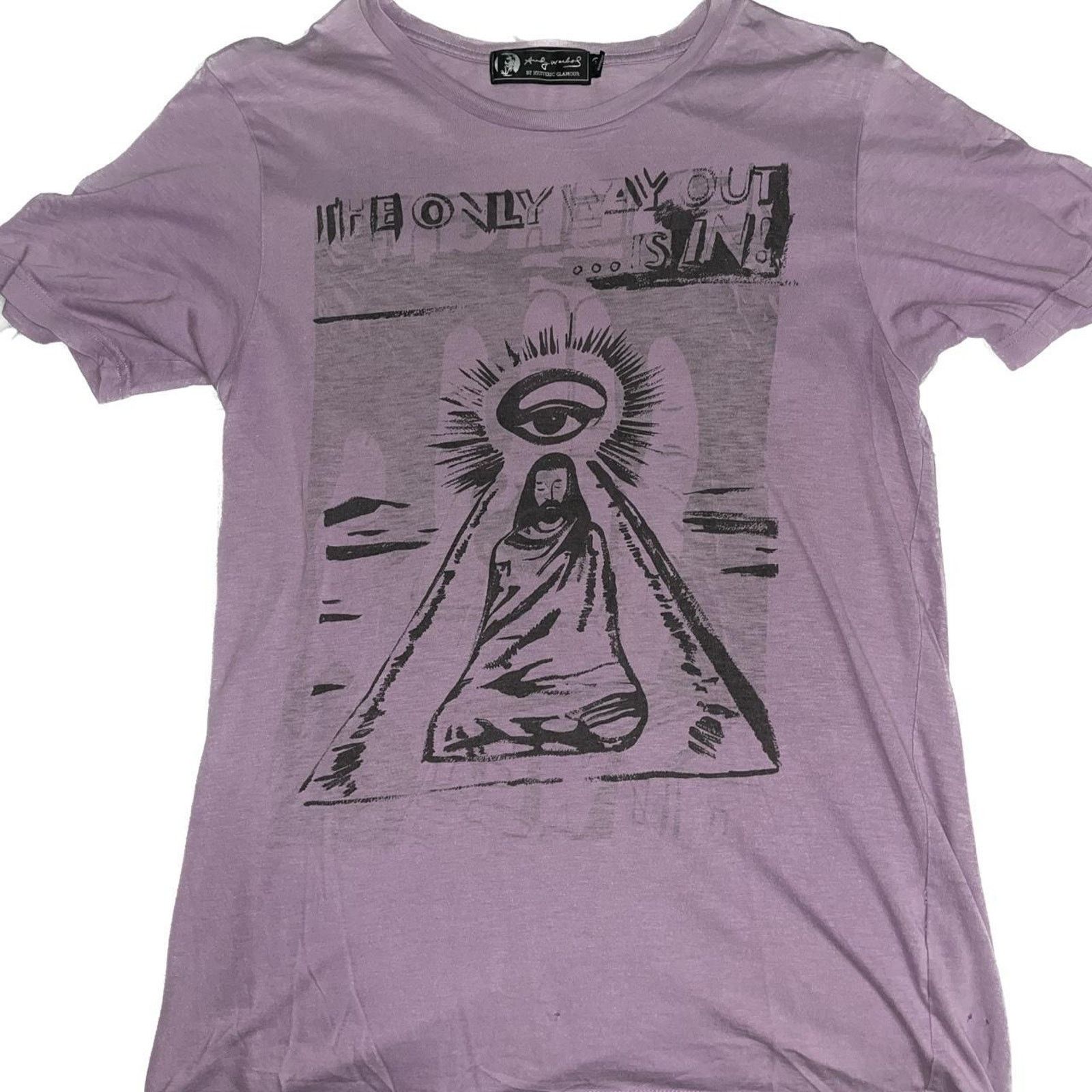 Hysteric Glamour x Andy Warhol poison reversible tshirt