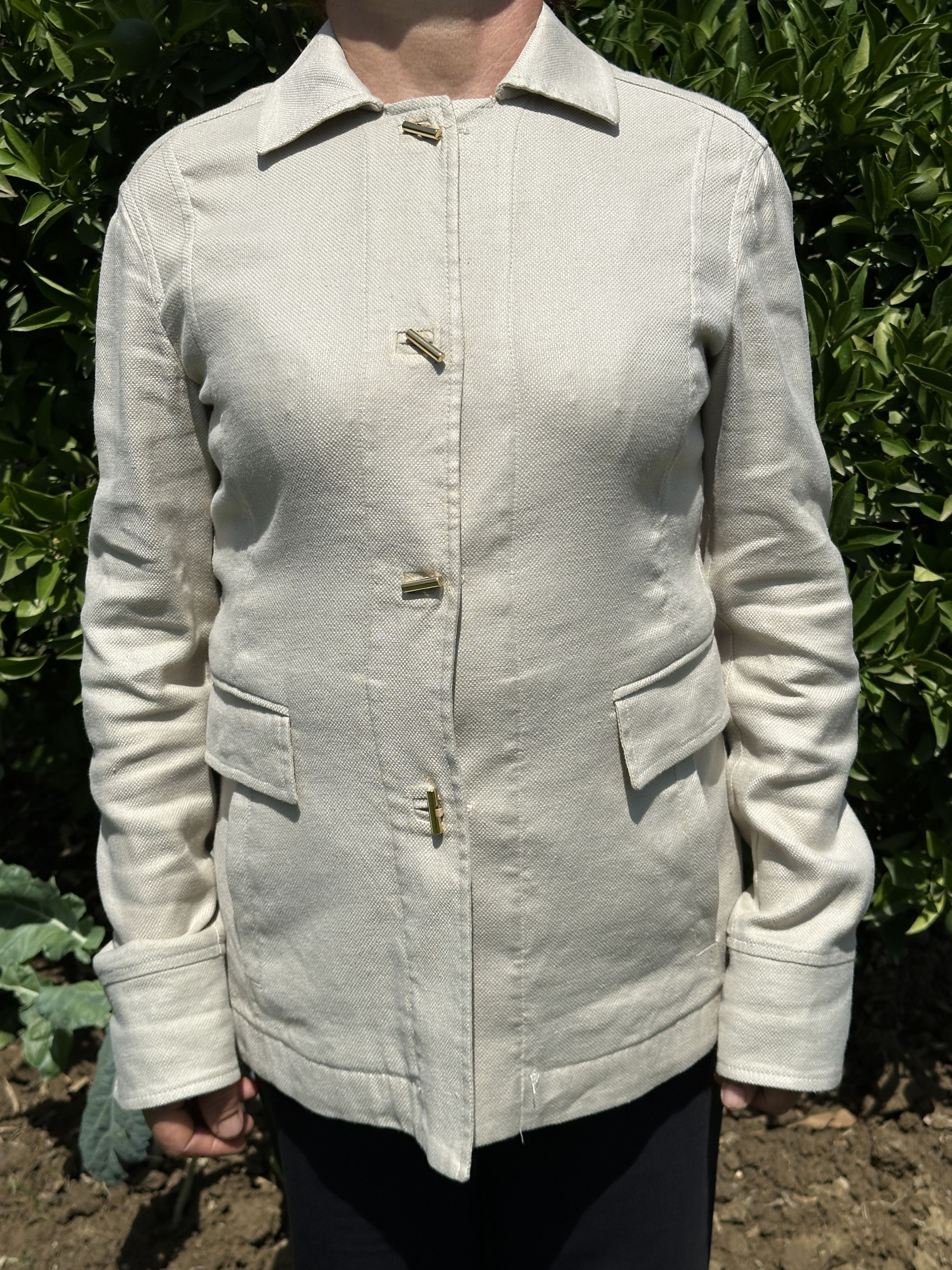 Loro Piana 1250$ Loro Piana Lino Flax Light Jacket Buttons Size 42 S M Size M / US 6-8 / IT 42-44 - 10 Thumbnail