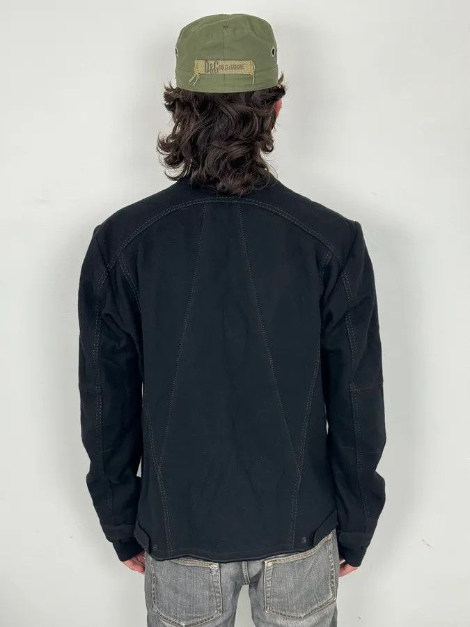 Marithe + Francois Girbaud 2000s Marithé + François Girbaud Stitched Black Worker Light Jacket Size US M / EU 48-50 / 2 - 3 Thumbnail