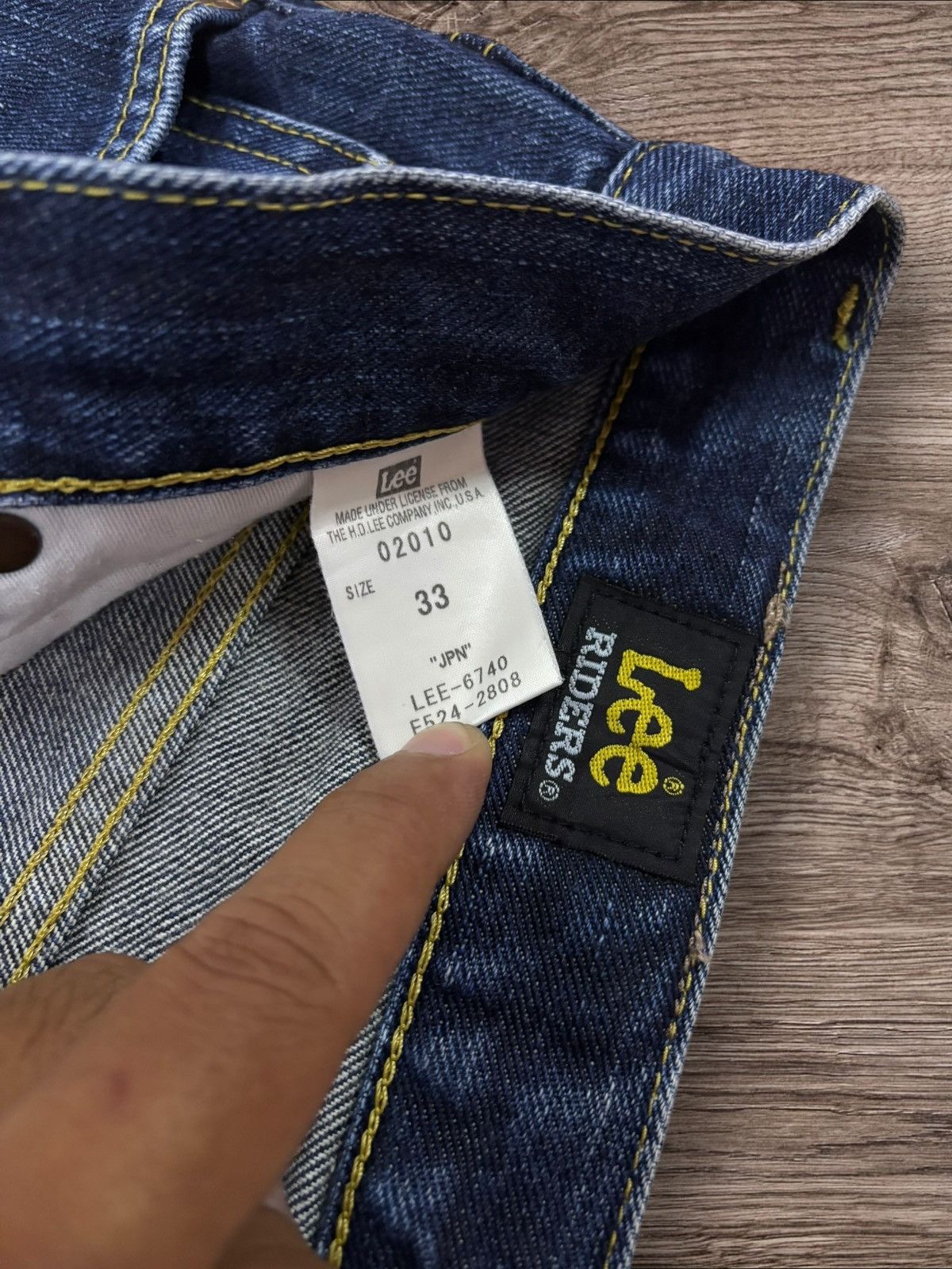 Japan Blue Jeans Lee Riders Japan LEE Relaxed Straight Fit Jeans Size US 33 - 7 Thumbnail