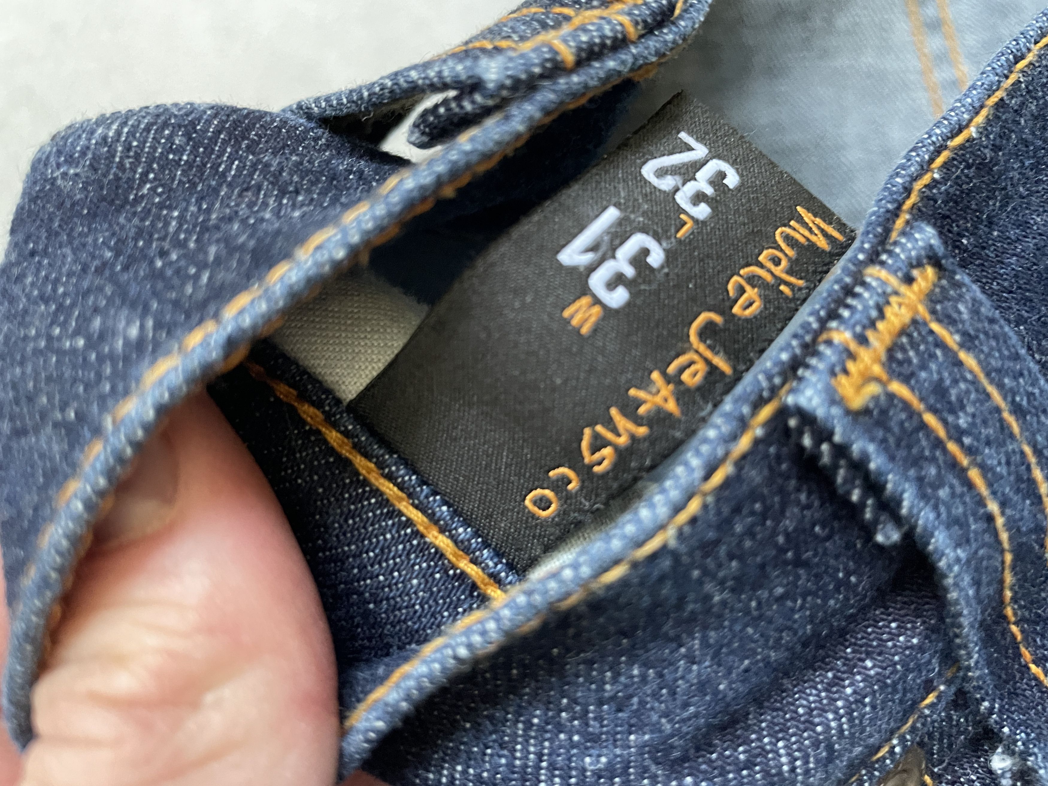 Japanese Brand × Jean × Nudie Jeans NAVY DENIM NUDIE JEANS THIN FINN SLKINNY DENIM Size US 31 - 7 Thumbnail