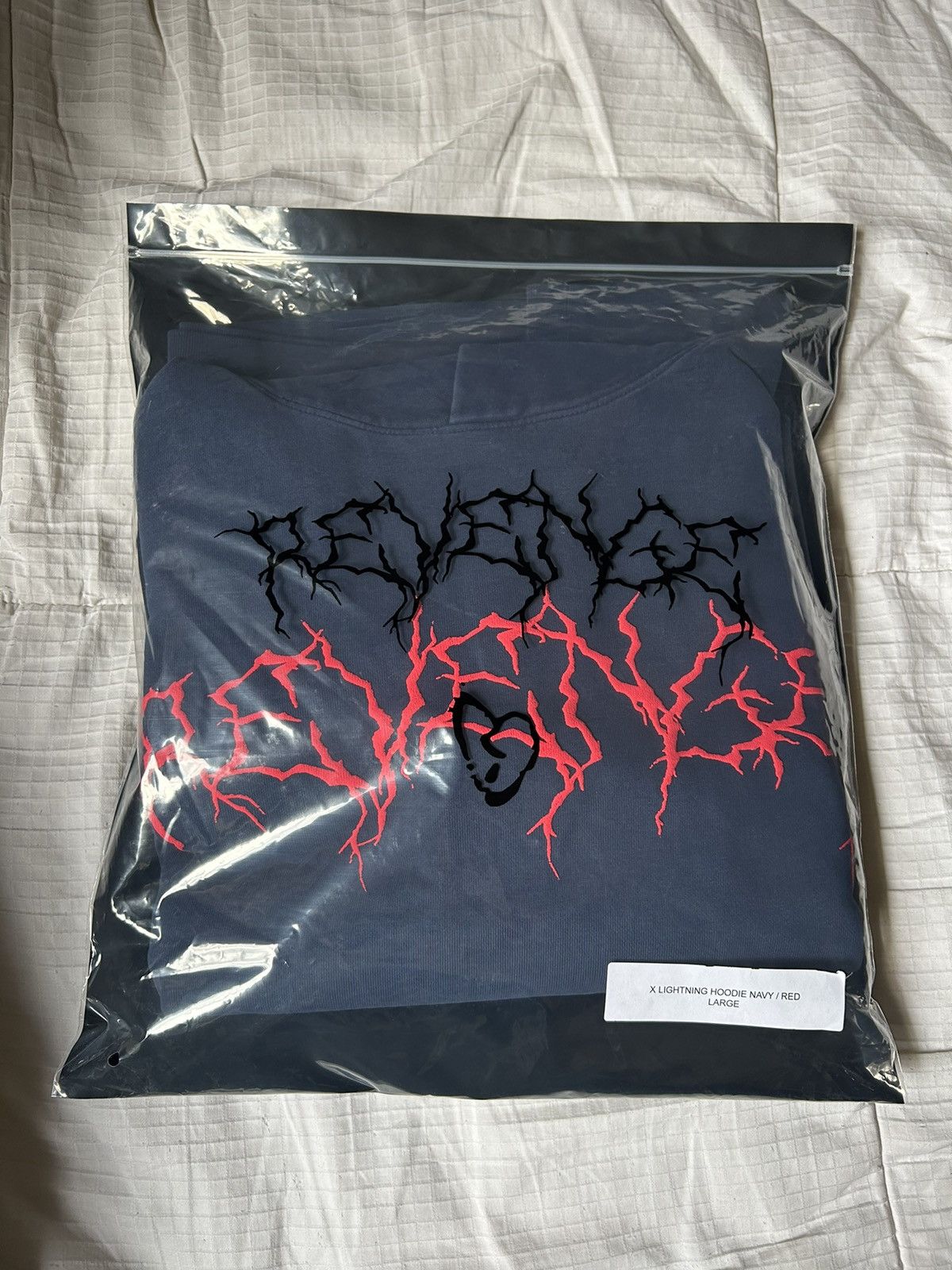 Revenge Red Lightning Hoodie | Grailed