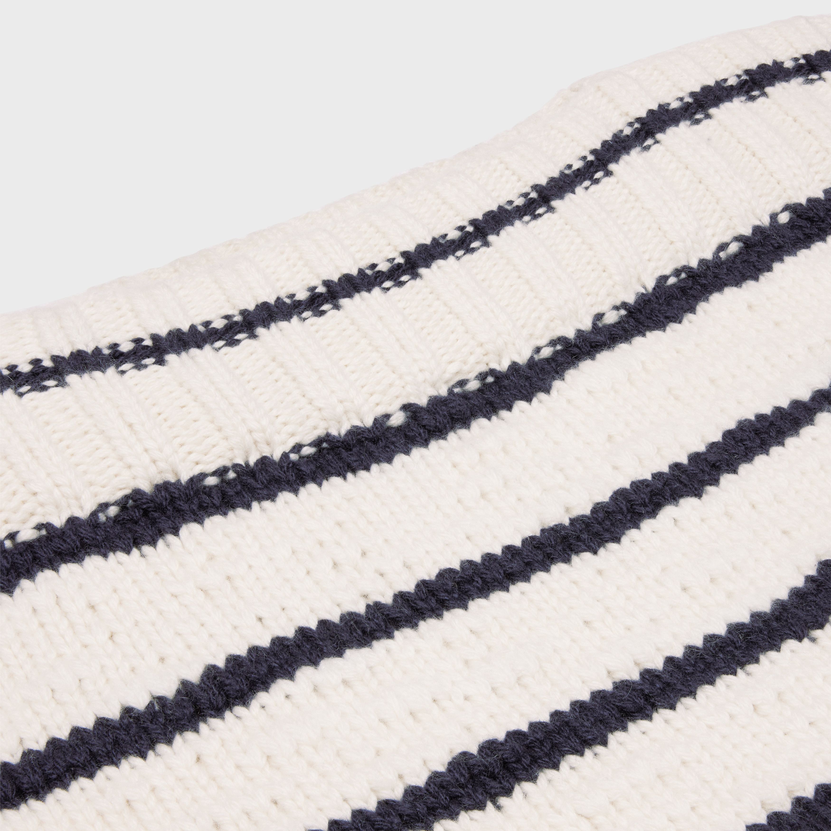 Celine o1w1db10925 2AJ94597V Crewneck Sweater in White/Blue Size XS / US 0-2 / IT 36-38 - 3 Thumbnail