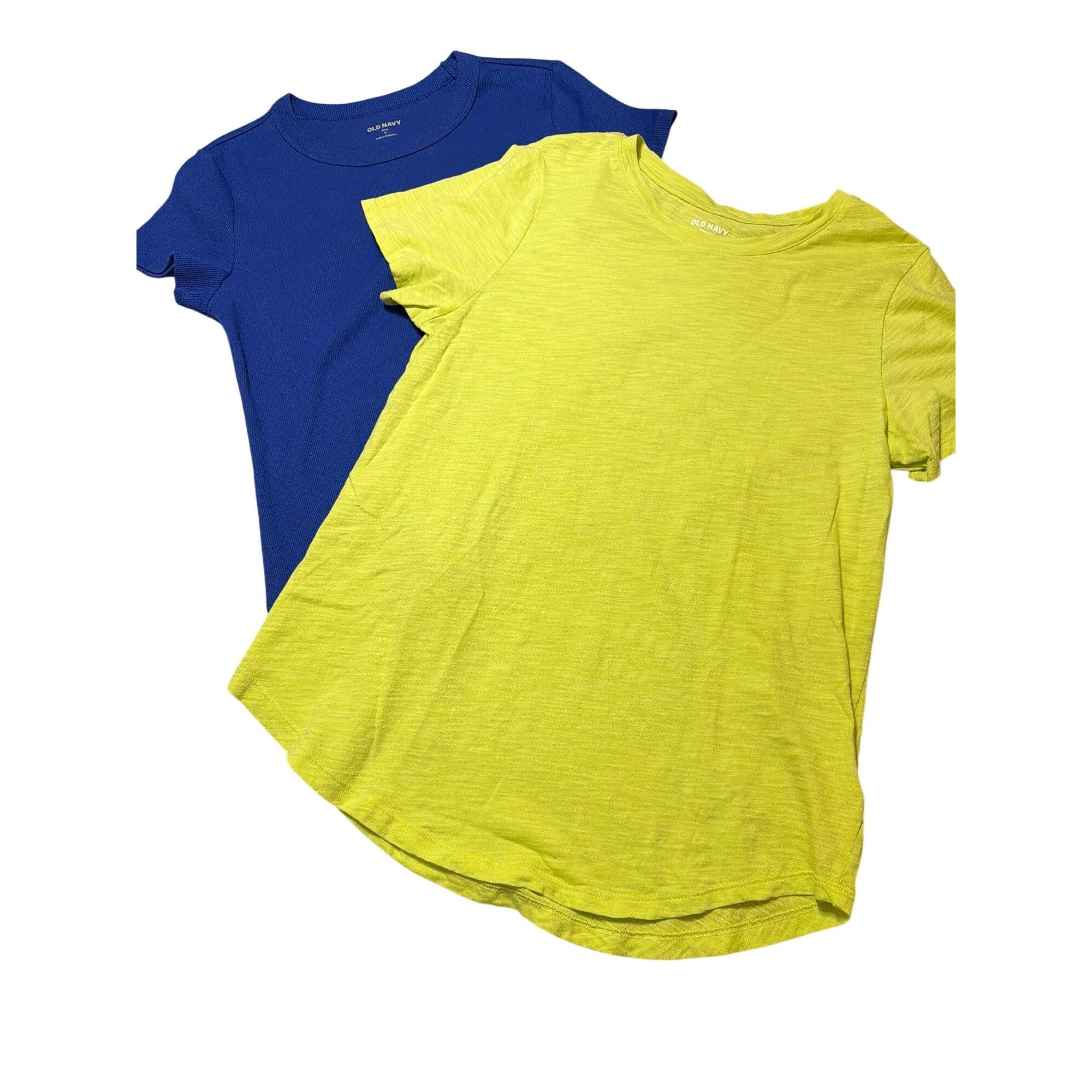 Old Navy 2 Old Navy Short Sleeve T Shirts Fitted Ribbed Blue Slub Lim Size M / US 6-8 / IT 42-44 - 1 Thumbnail