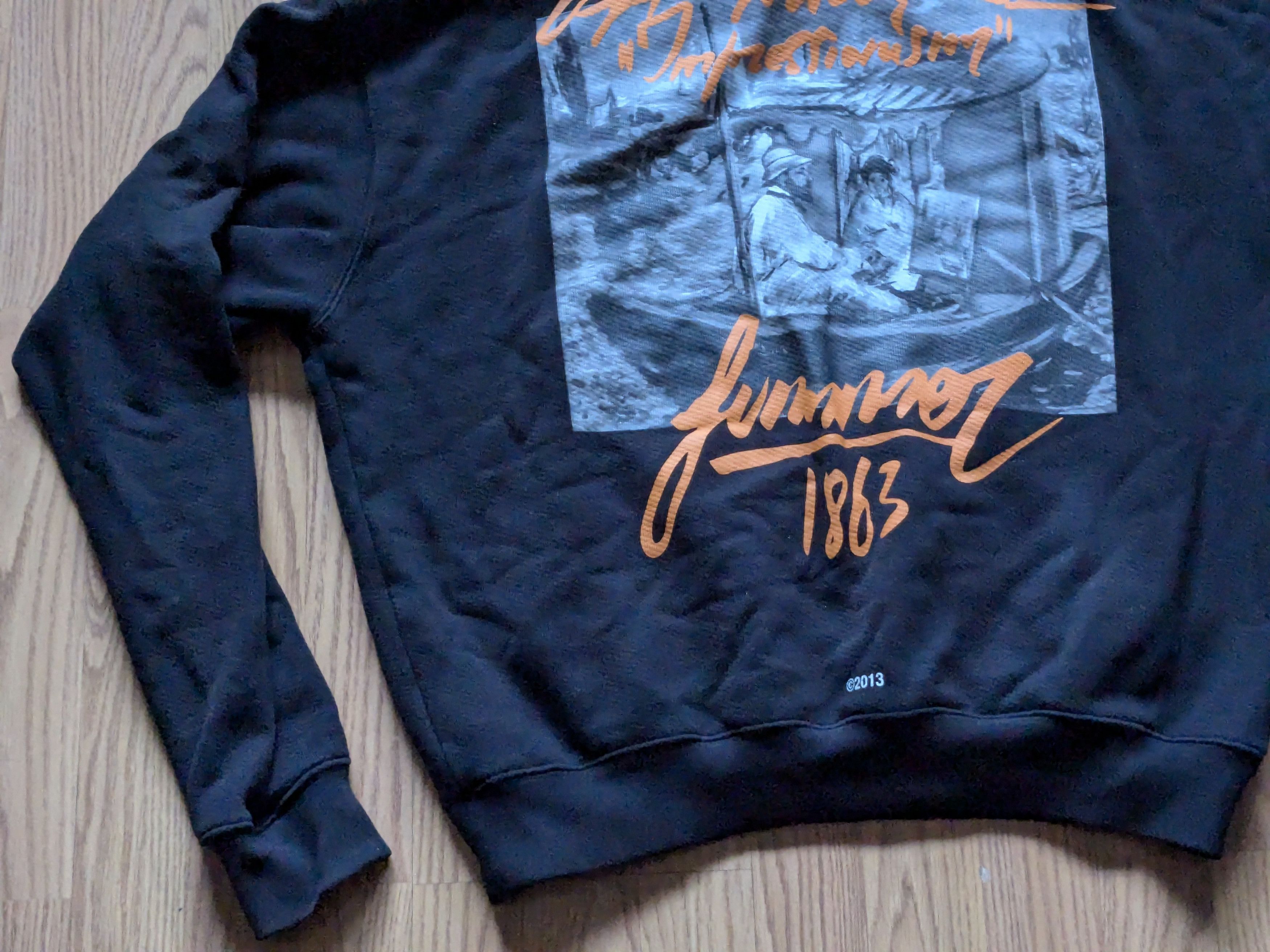 Off-White Off-White Impressionism Hoodie Sweatshirt Black Medium Size US M / EU 48-50 / 2 - 2 Thumbnail