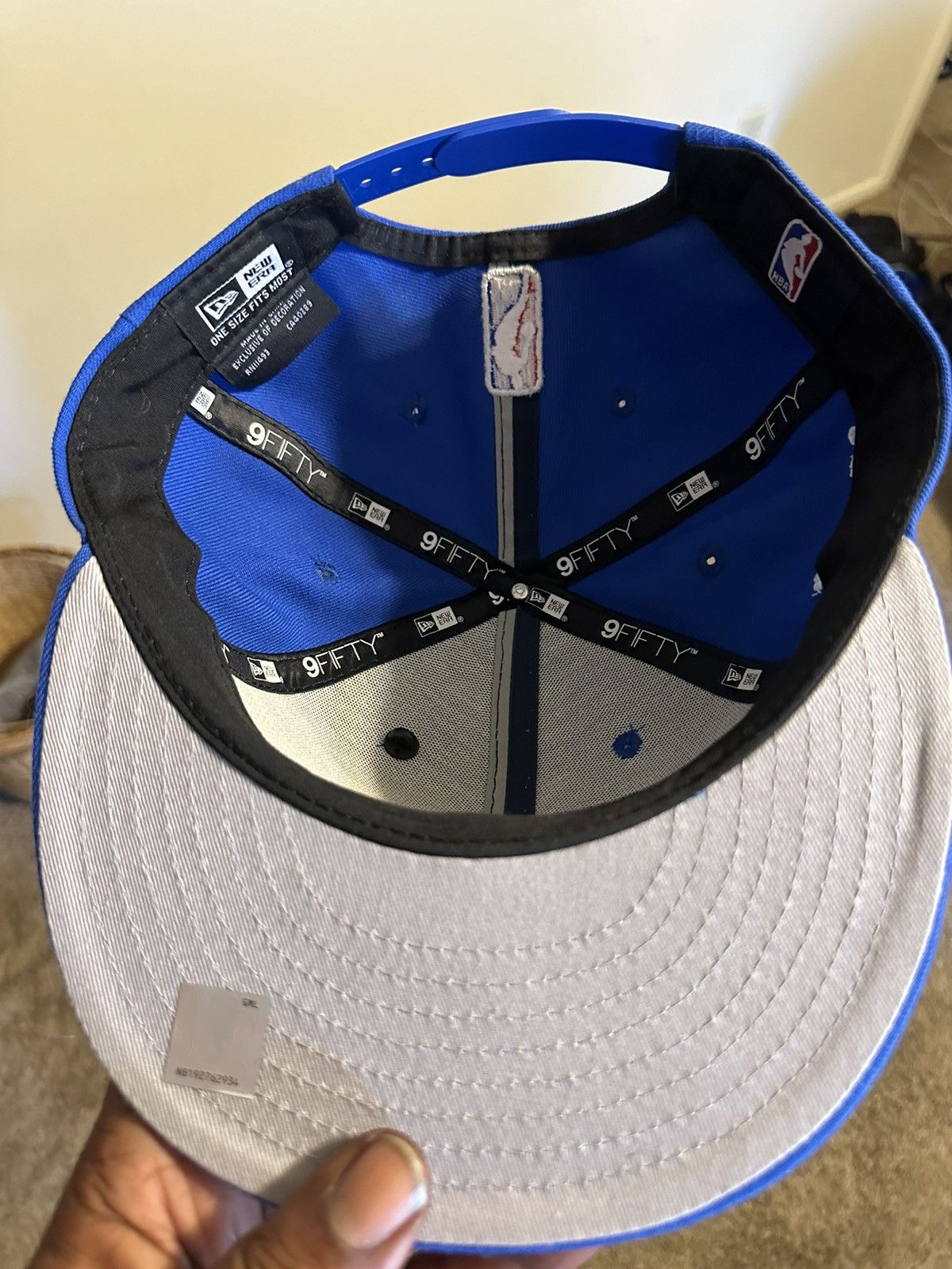 NBA × New Era × Vintage Vintage NBA New Era Dallas Mavericks “triple blue” hat 00s Size ONE SIZE - 7 Thumbnail