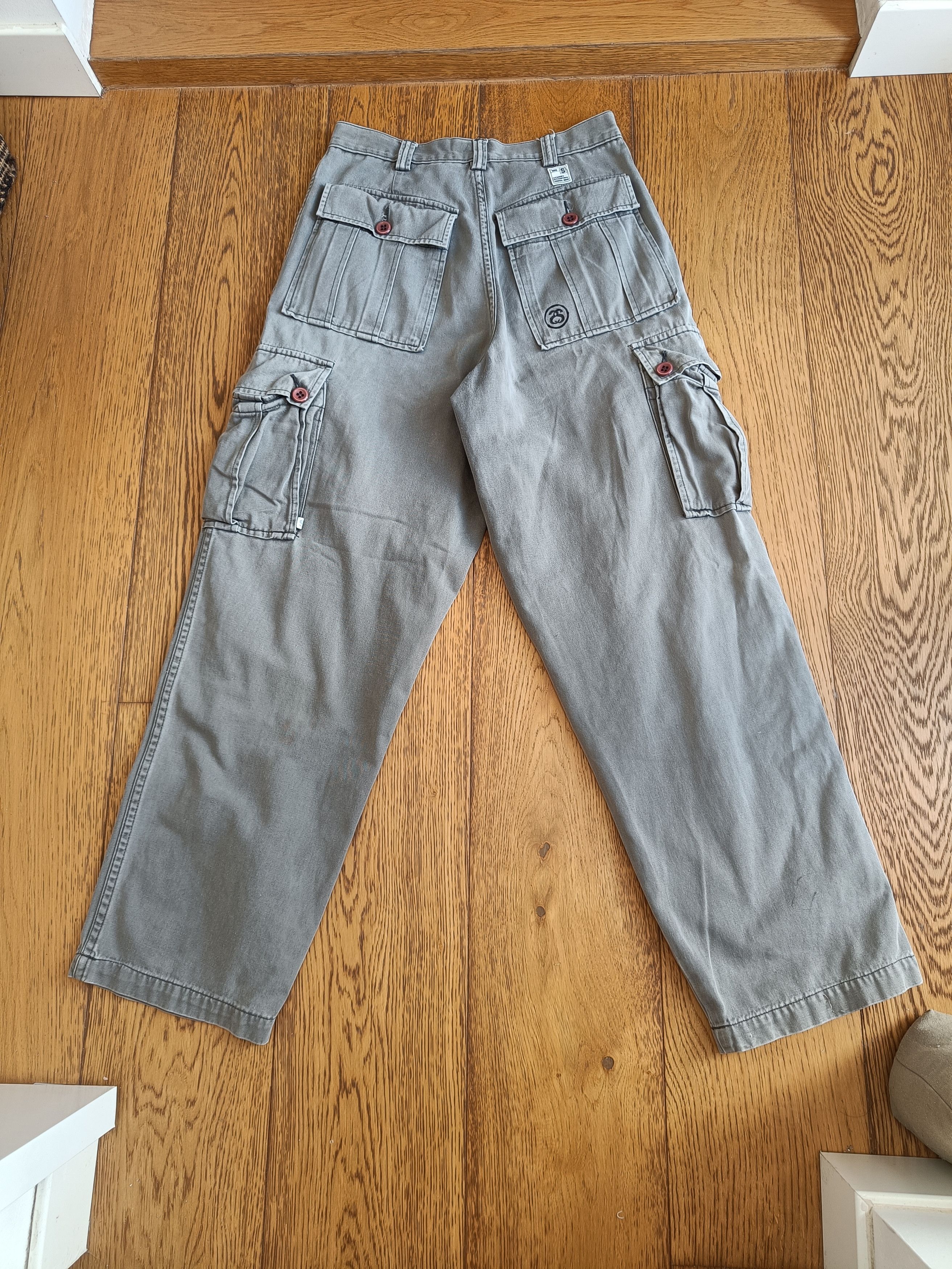 Stussy Stussy vintage grey cargo pants 90' Size 28" / US 6 / IT 42 - 9 Thumbnail