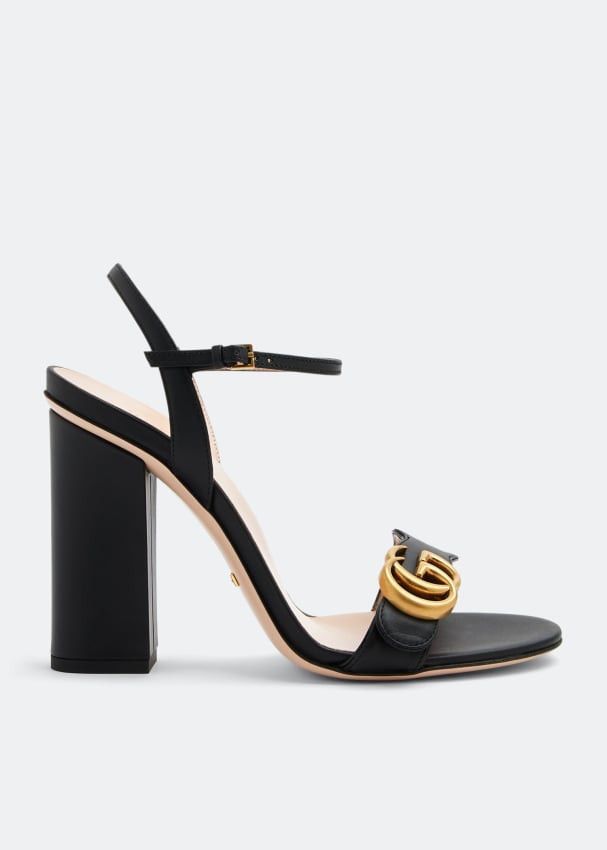 Gucci Marmont Double G Heel Sandals SIZE 42