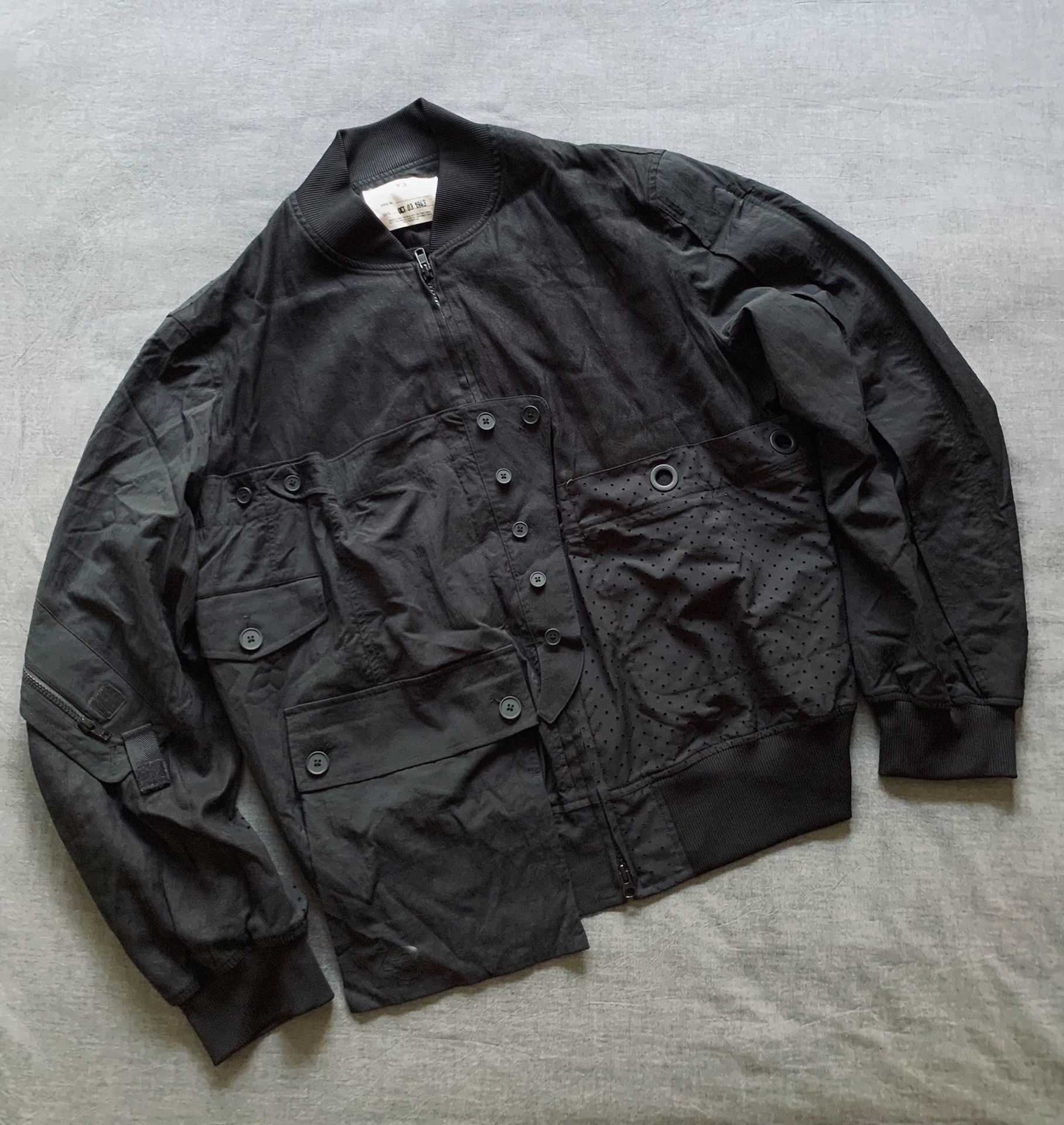 Adidas × Y-3 Y-3 Collared Leather Bomber Jacket | Grailed