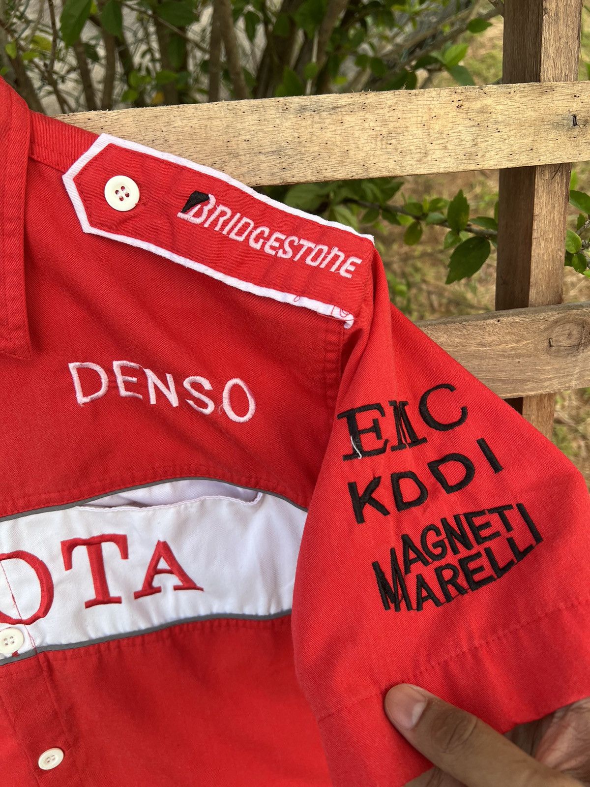 Japanese Brand Toyota Panasonic Formula 1 Racing Shirt Button Up Size US L / EU 52-54 / 3 - 9 Thumbnail