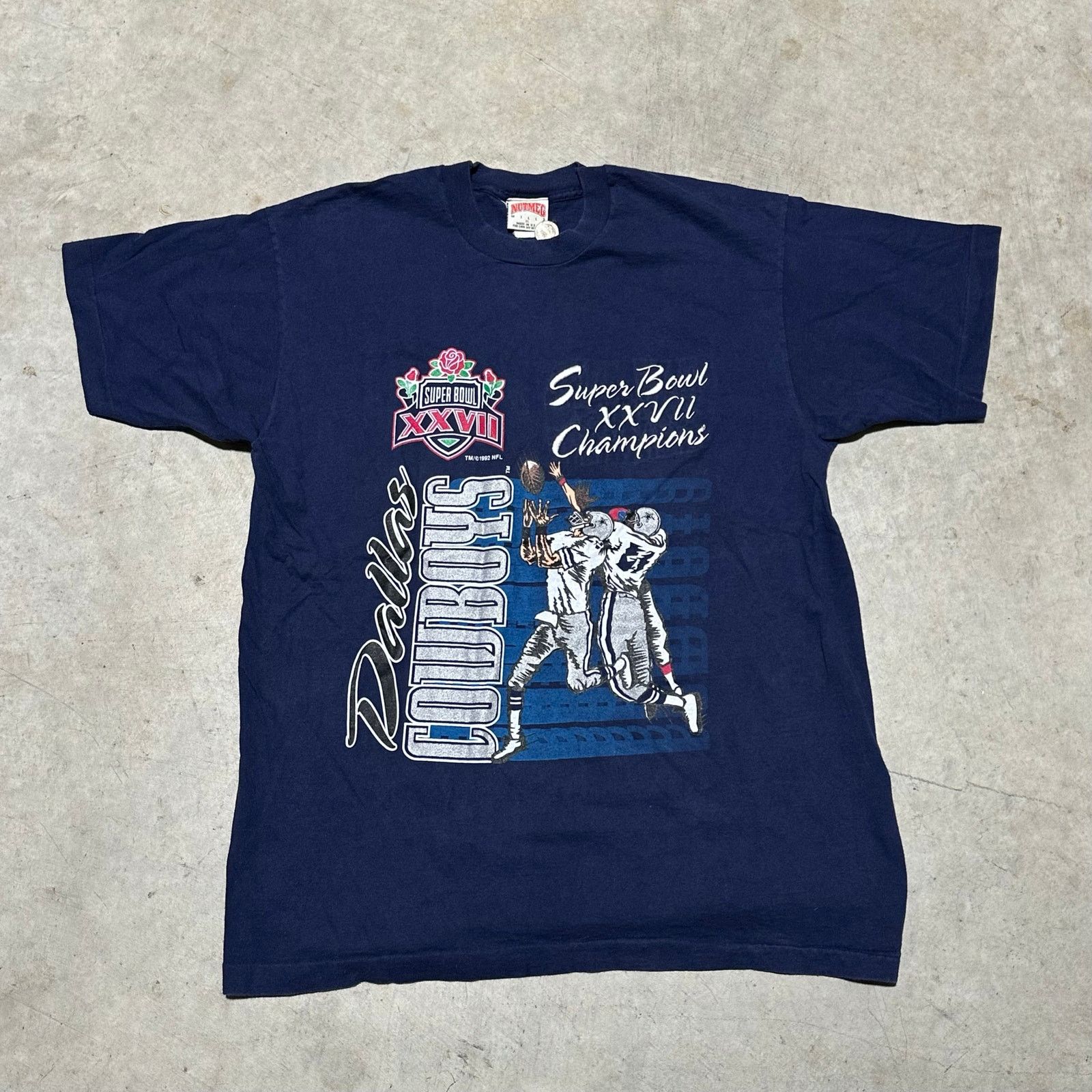Nutmeg Vintage 90s 1992 Dallas Cowboys Super Bowl Champions Nutmeg Size US XL / EU 56 / 4 - 1 Thumbnail