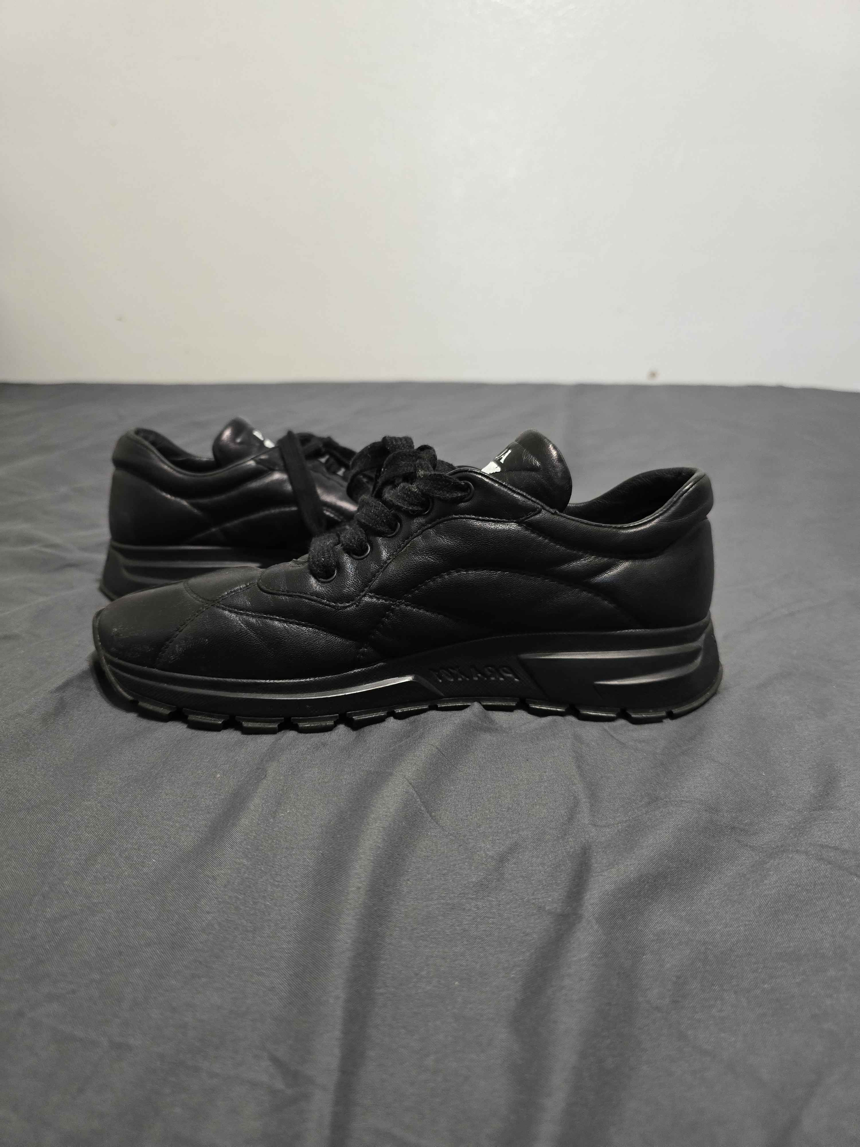 Prada Prada Prax 01 Leather Sneaker In Black Size US 9 / IT 39 - 2 Thumbnail