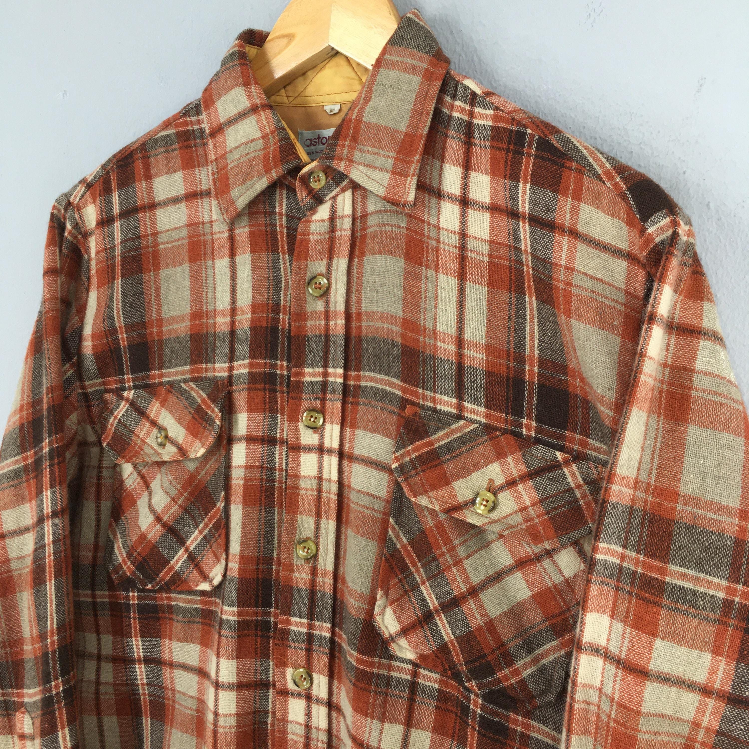 Flannel Vintage 1980s Plaid Shadow Tartan Checkered Shirt Small Size US S / EU 44-46 / 1 - 3 Thumbnail