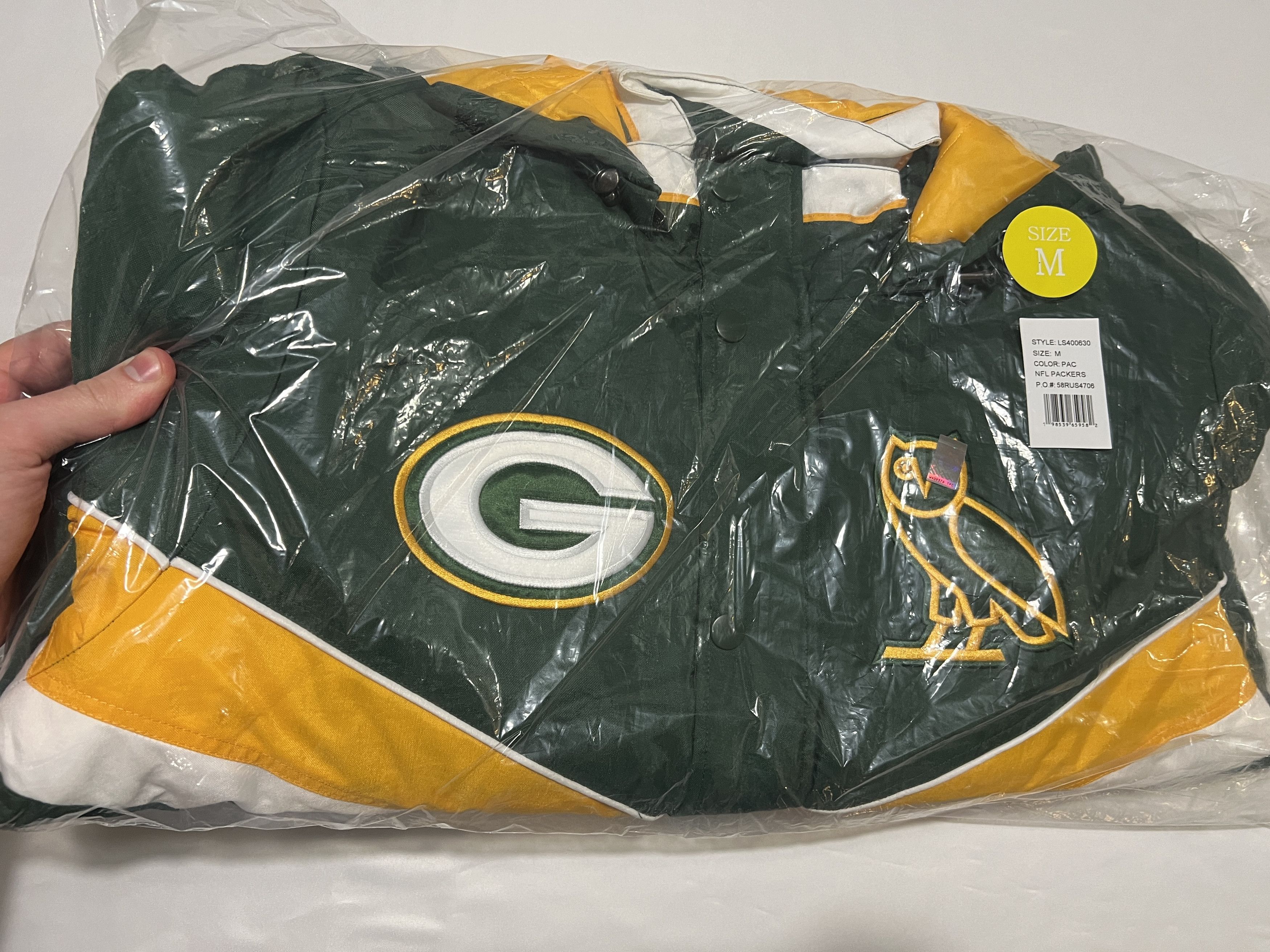Drake OVO x NFL GREEN BAY PACKERS STARTER® SIDELINE PUFFER JACKET Size US M / EU 48-50 / 2 - 2 Thumbnail