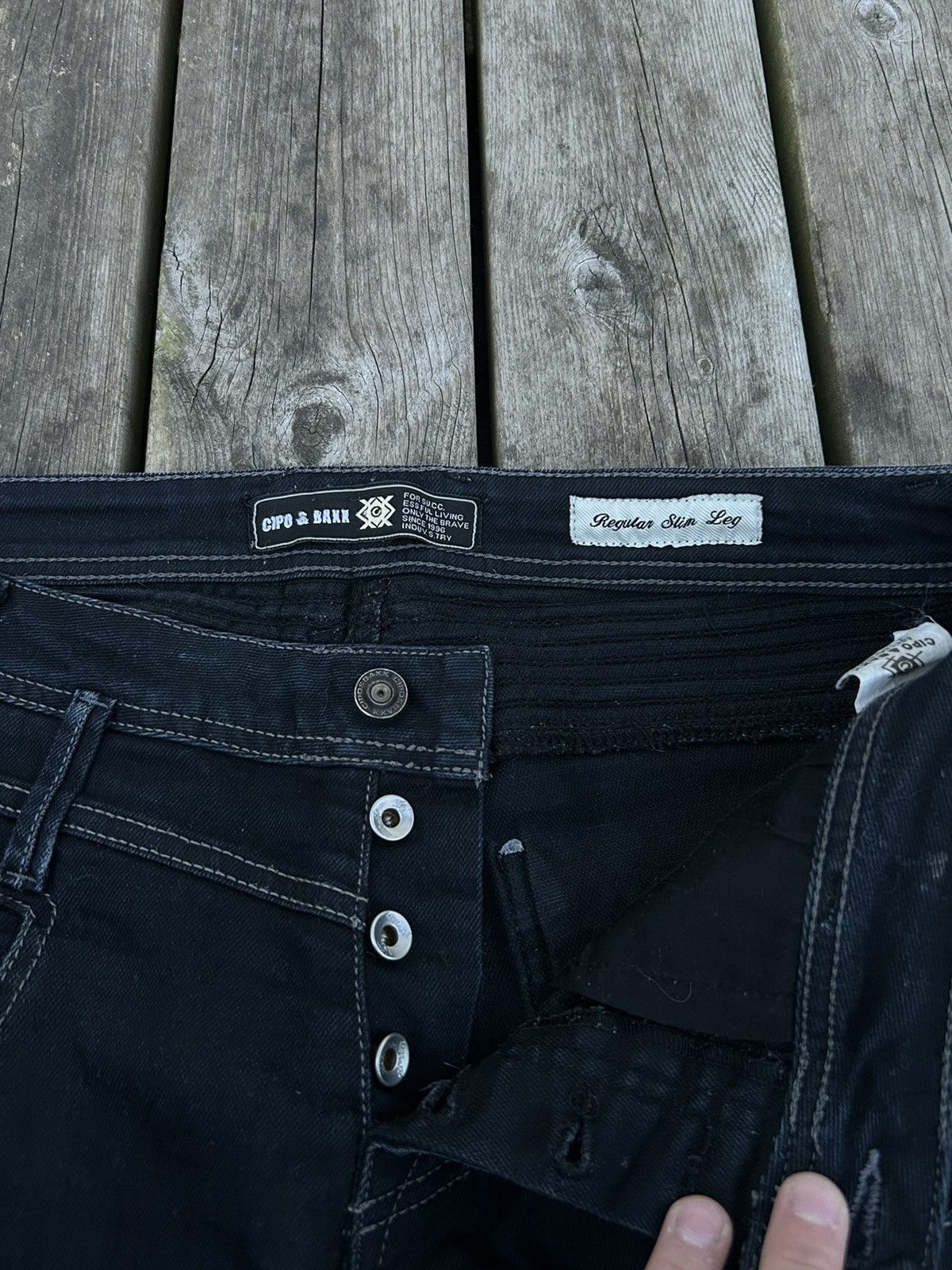 Vintage Cipo & Baxx Cargo Jeans Size US 32 / EU 48 - 6 Thumbnail
