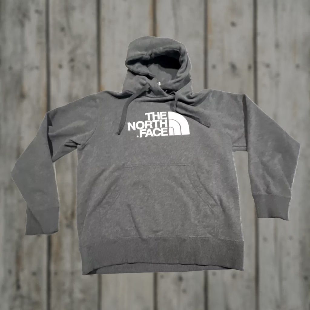 The North Face The North Face Hoodie Men Medium Gray Pullover Front Pocket Logo Sweatshirt Size US M / EU 48-50 / 2 - 1 Thumbnail