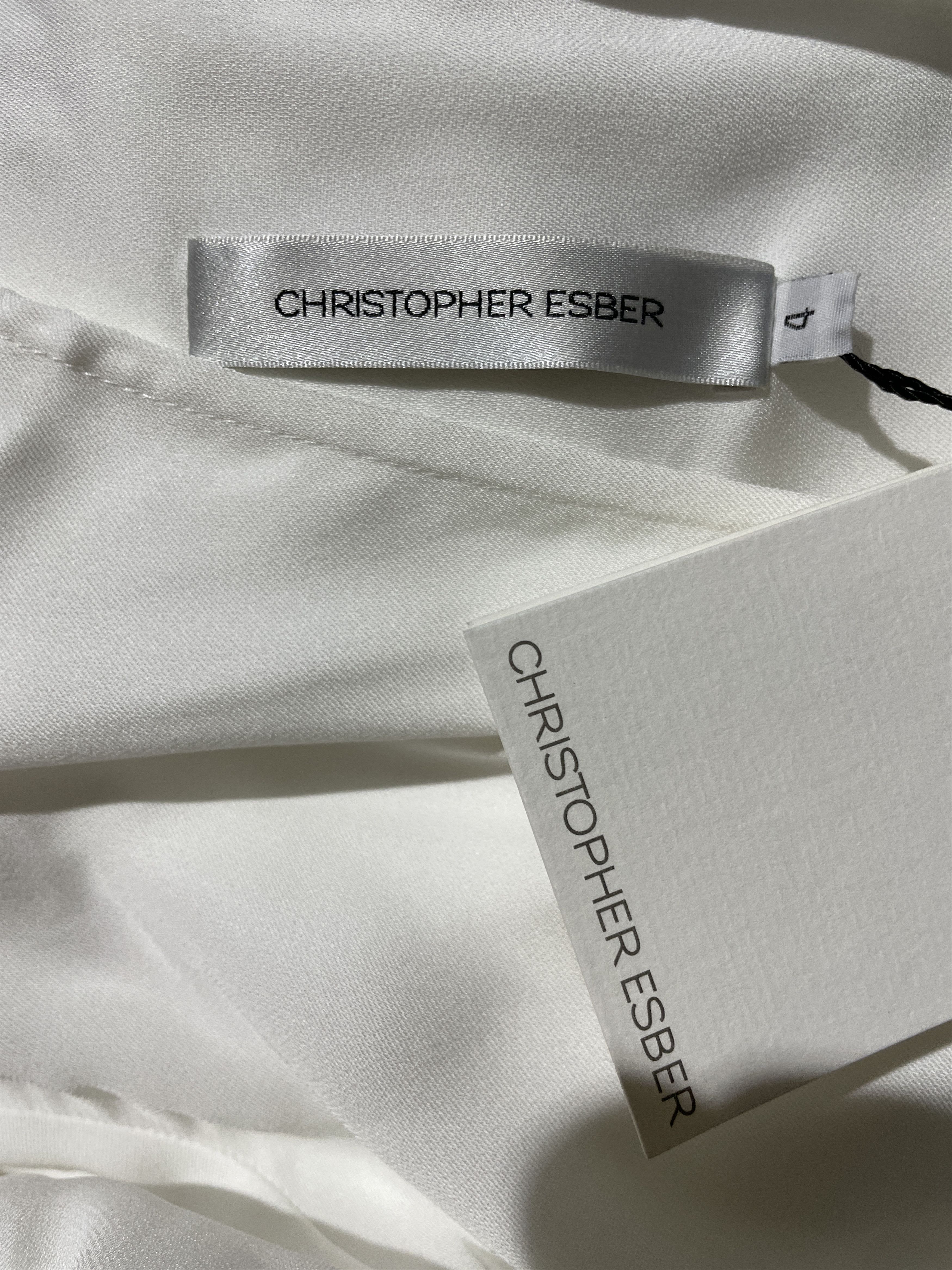 Christopher Esber Ruched Disconnect Shirt Dress Size XS / US 0-2 / IT 36-38 - 3 Thumbnail