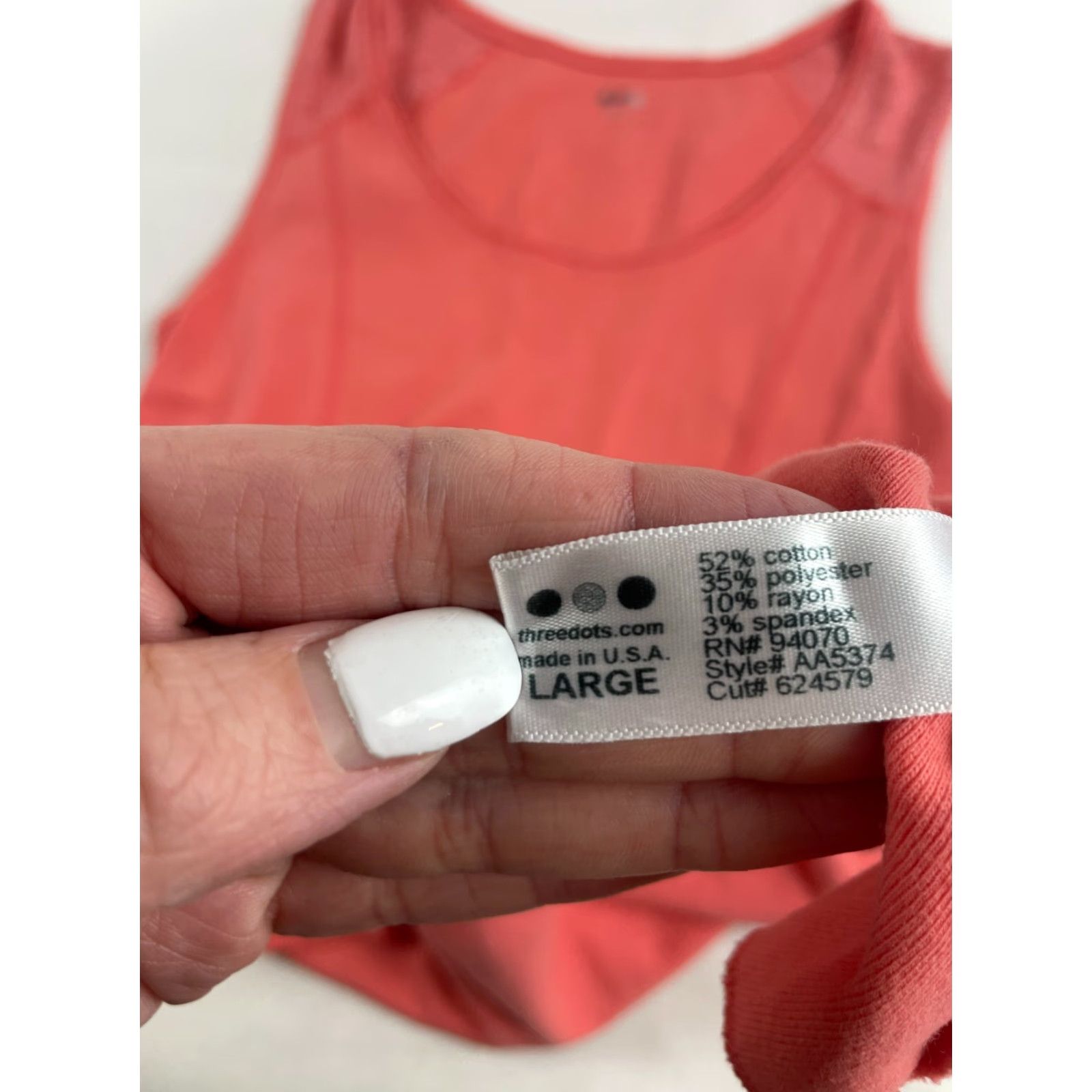 Vintage Three Dots Shorts Dress Women's L Salmon Solid Sleeveless Round Neck Casual Travel Mini Fit & Flare Pink 90s? Size 36" / US 14 / IT 50 - 7 Thumbnail
