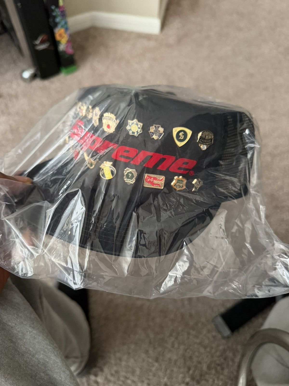 Supreme supreme pins mesh 5 panel Size ONE SIZE - 3 Thumbnail