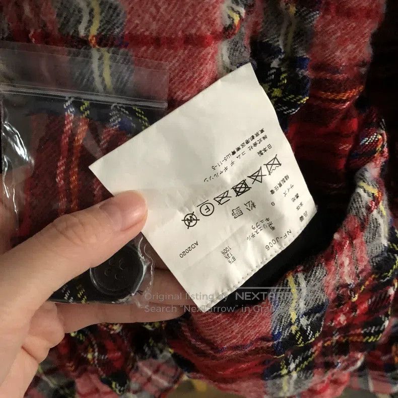 Comme des Garcons Comme Des Garcons Red checkered blazer Size S / US 4 / IT 40 - 5 Thumbnail