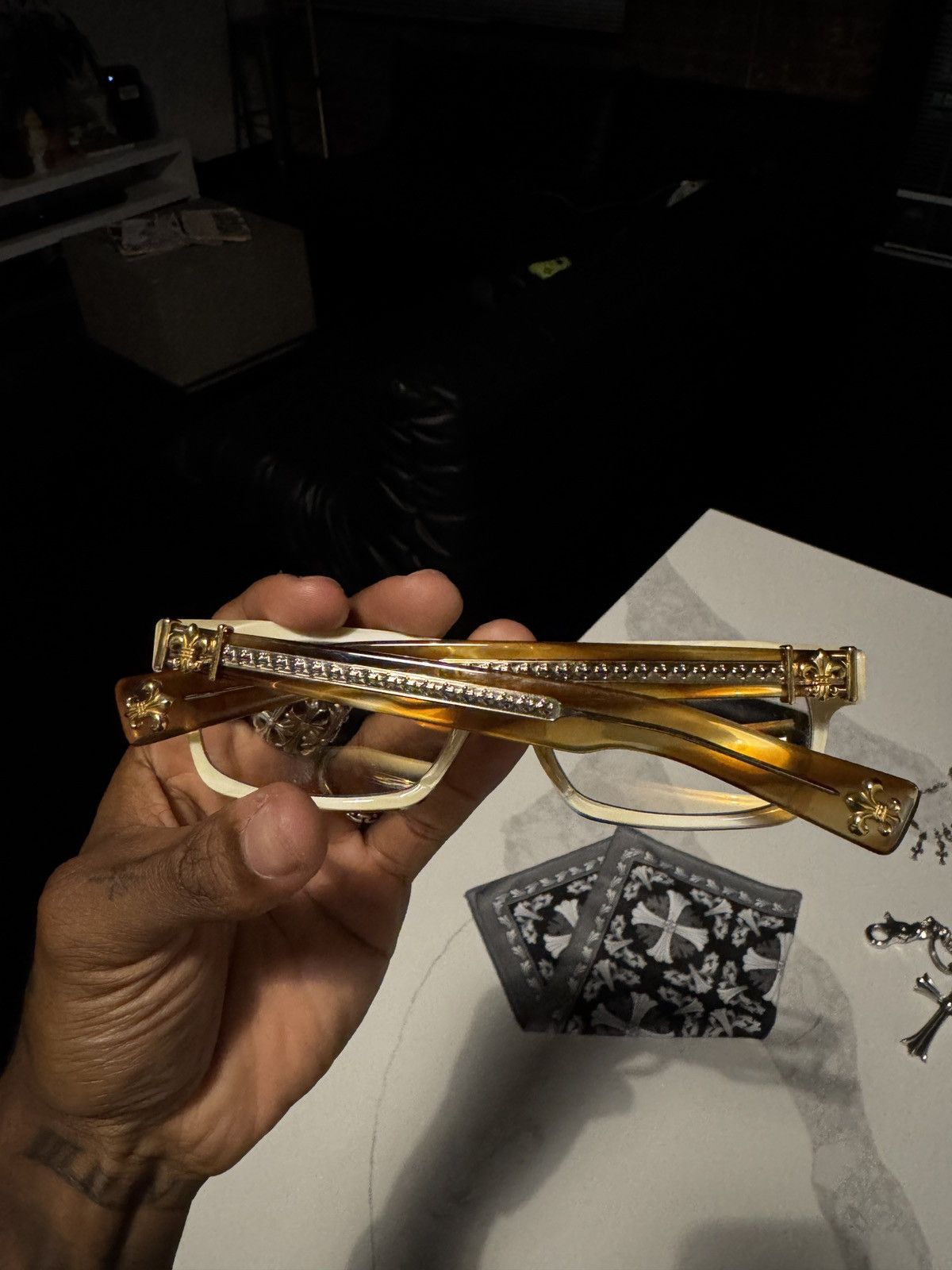Chrome Hearts Chrome Hearts SPLAT-A Frames Size ONE SIZE - 8 Thumbnail