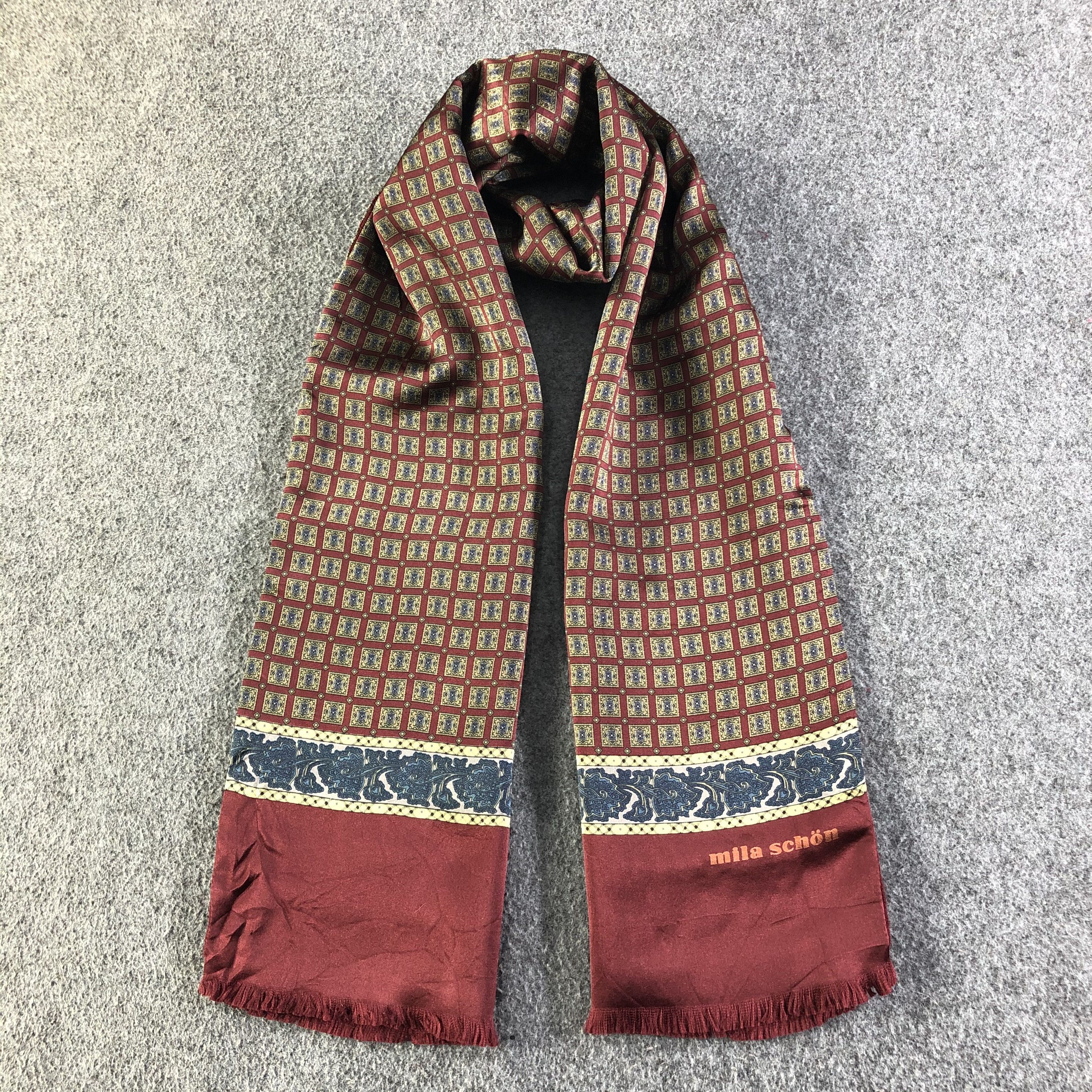 Mila Schon Mila Schon Silk Scarf / Muffler / Neckwear Size ONE SIZE - 1 Thumbnail