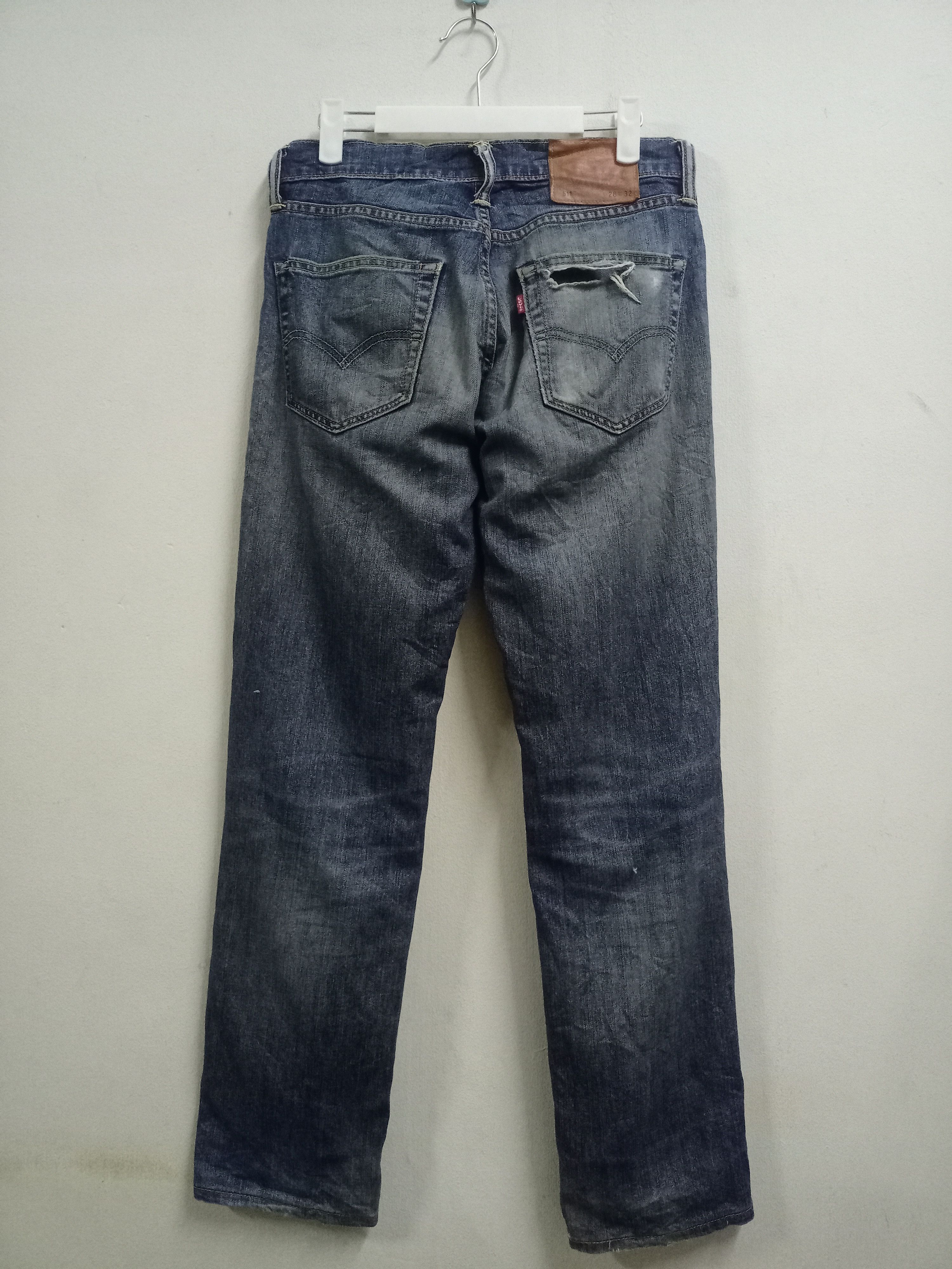 Levi's Vintage Levis 511 Mud Wash Distressed Jeans 28x29 Size US 28 / EU 44 - 2 Thumbnail