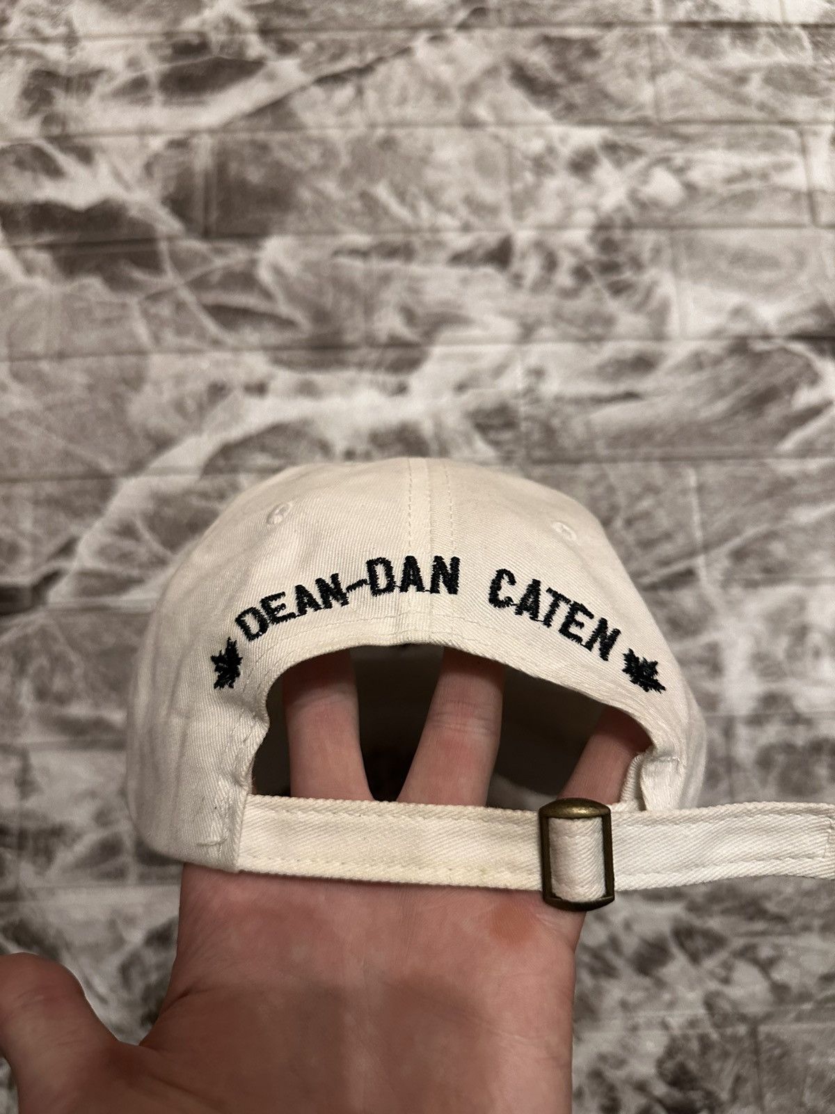 Japanese Brand Dsquared Style Brotherhood Cap – White One Size Size ONE SIZE - 4 Thumbnail