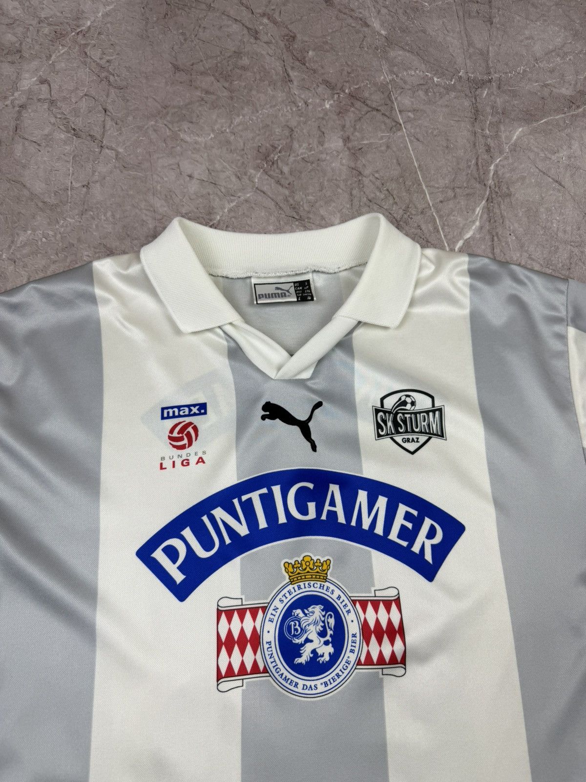 Puma VINTAGE 1998/99 SK STURM GRAZ PUMA AWAY JERSEY - #18 SCHOPP Size US S / EU 44-46 / 1 - 13 Thumbnail