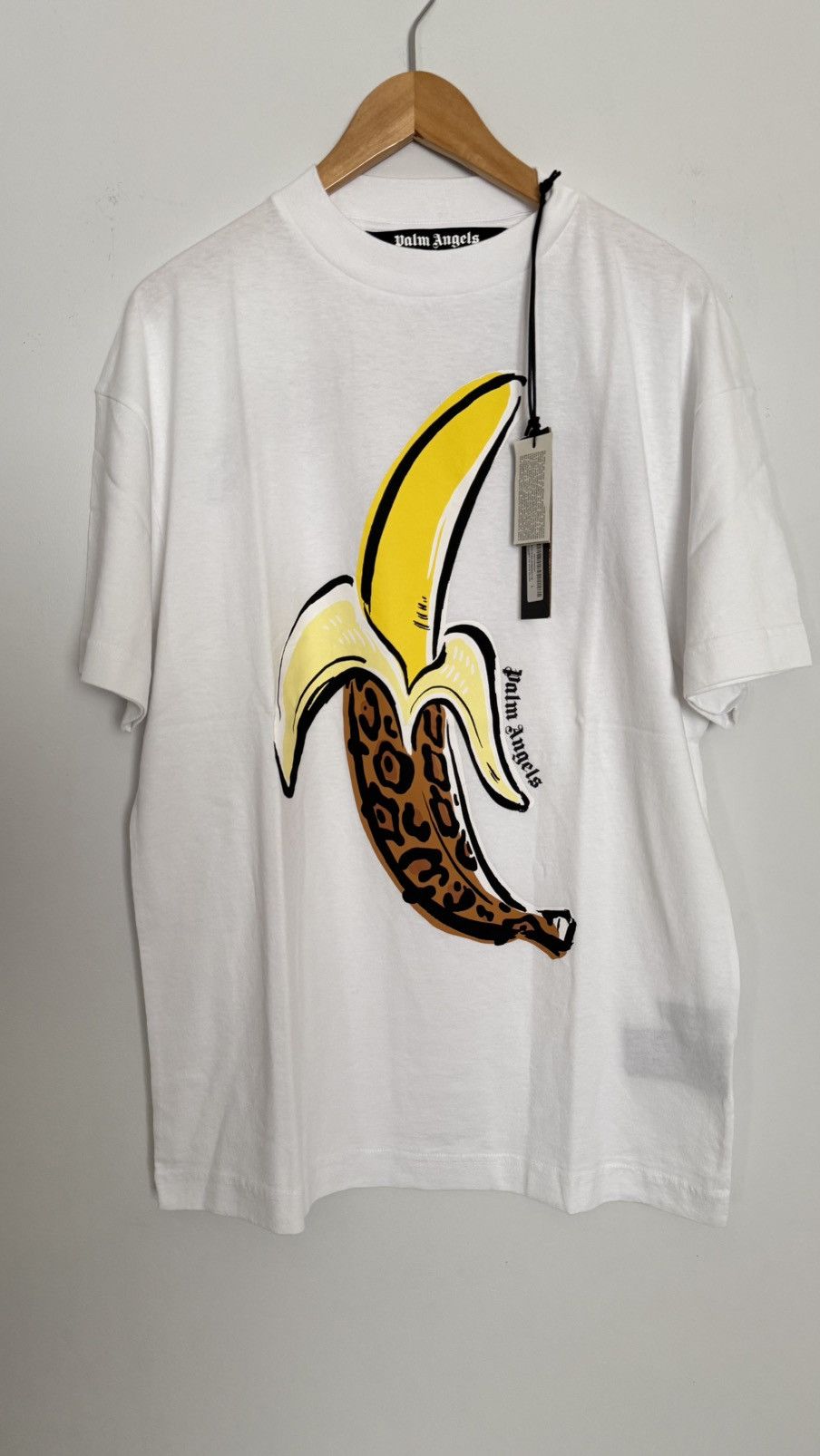 Palm Angels Palm Angels Leopard Banana Printed Classic TShirt Size L Size US L / EU 52-54 / 3 - 1 Thumbnail