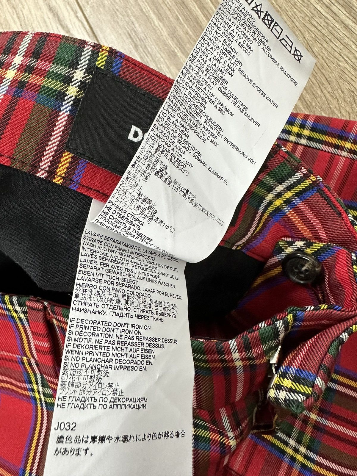 Dsquared2 DSQUARED2 Punk Check Cotton Straps Bondage Zipper pants Rave Size US 30 / EU 46 - 10 Thumbnail