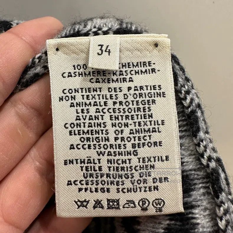Hermes Hermes Herringbone Pure Cashmere Sweater Size XXS / US 00 / IT 34 - 4 Thumbnail