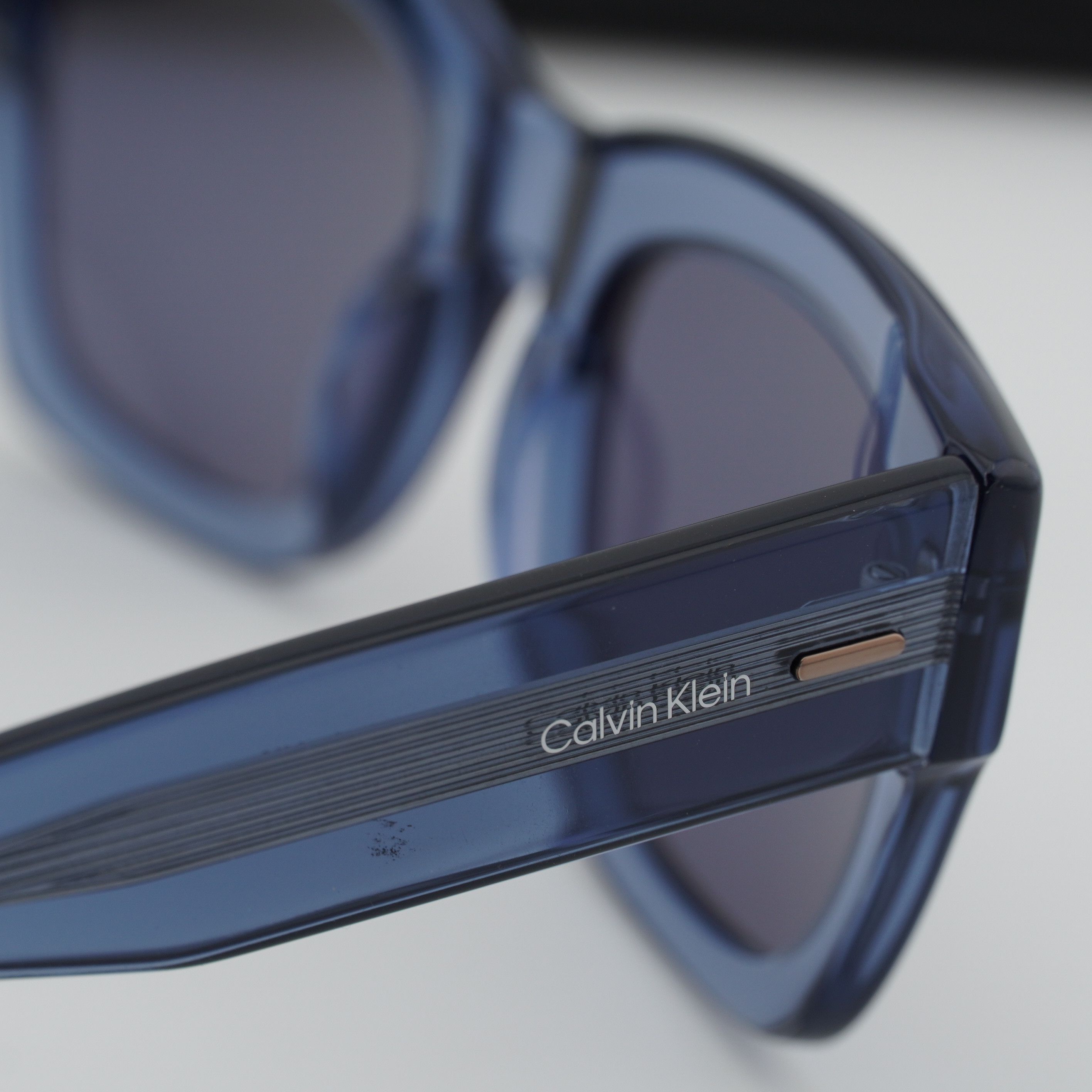 Calvin Klein Calvin Klein CK23509S 438 Men Sunglasses Blue Square Frame Size ONE SIZE - 10 Thumbnail
