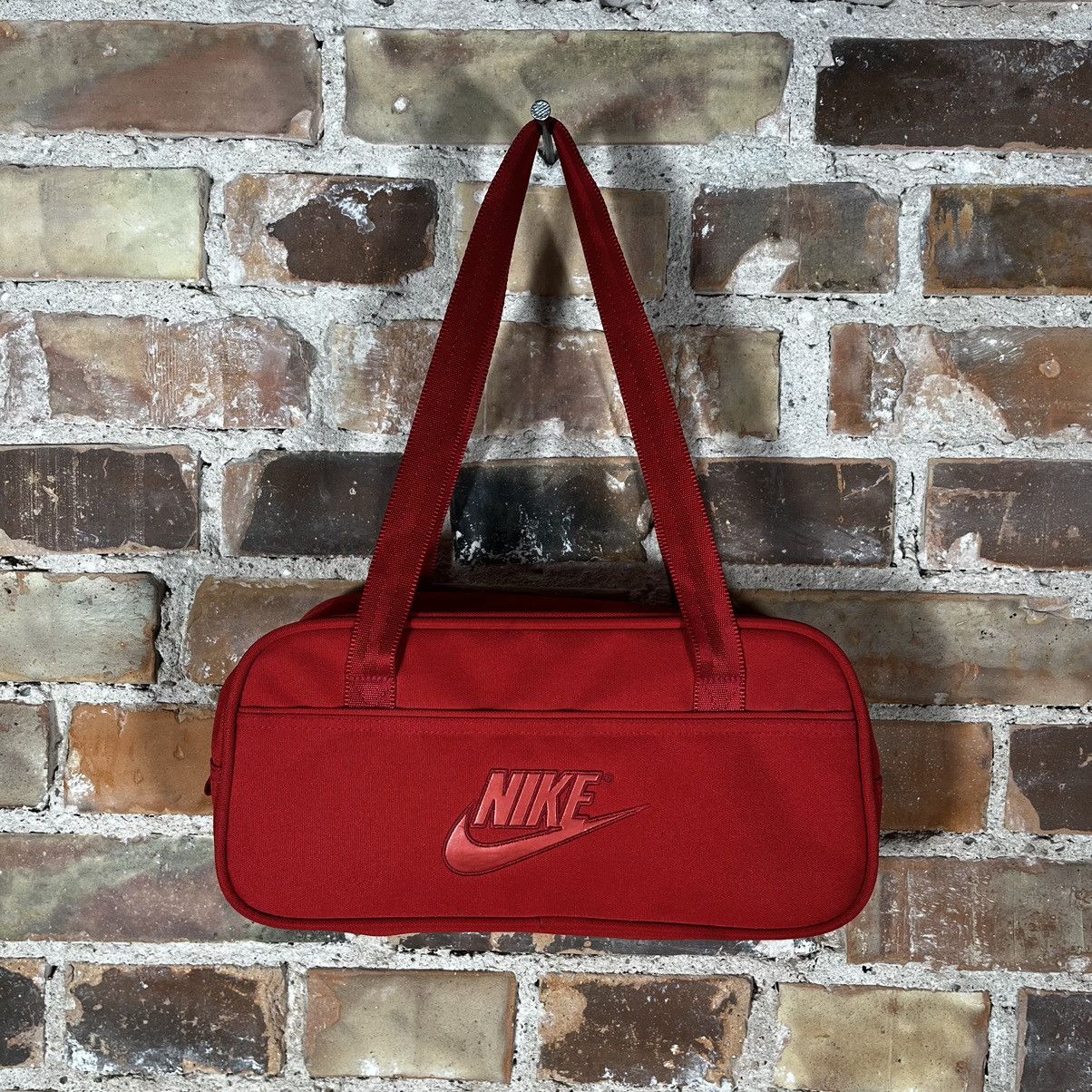 Nike Vintage Nike Bag 90s Swoosh Big Center Logo Hand Bag Size ONE SIZE - 1 Thumbnail