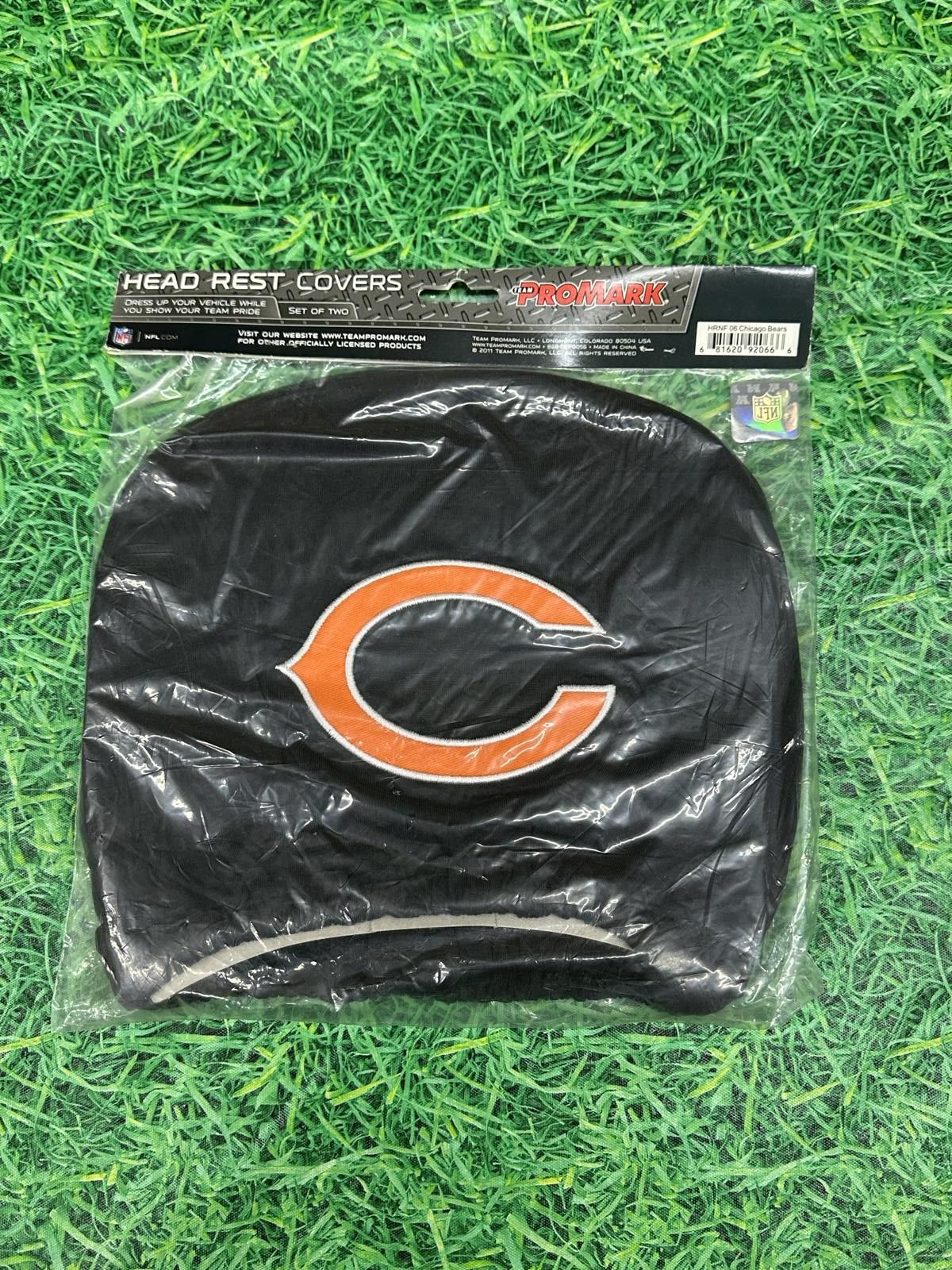 NFL Chicago Bear NFL HEAD REST COVERS NEW Size ONE SIZE - 1 Thumbnail