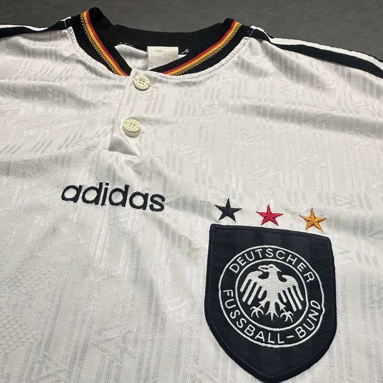 Adidas Adidas Germany Euro 1996 Jersey T-Shirt Vintage Rare XXL Size US XXL / EU 58 / 5 - 4 Thumbnail