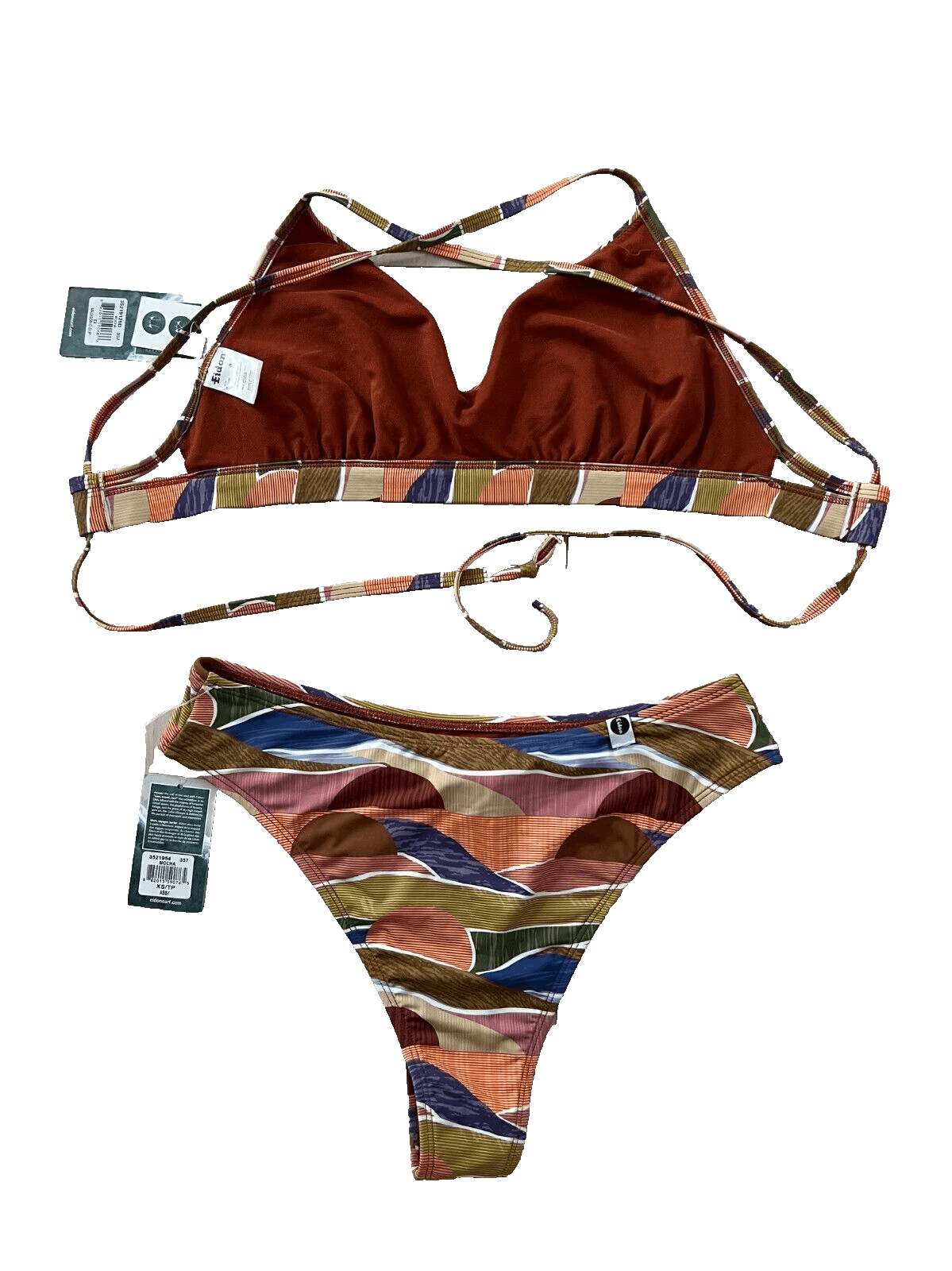 Other Eidon Abby Madison Swim Bikini Set Escape Abstract ( XS ) Size 26" / US 2 / IT 38 - 2 Thumbnail