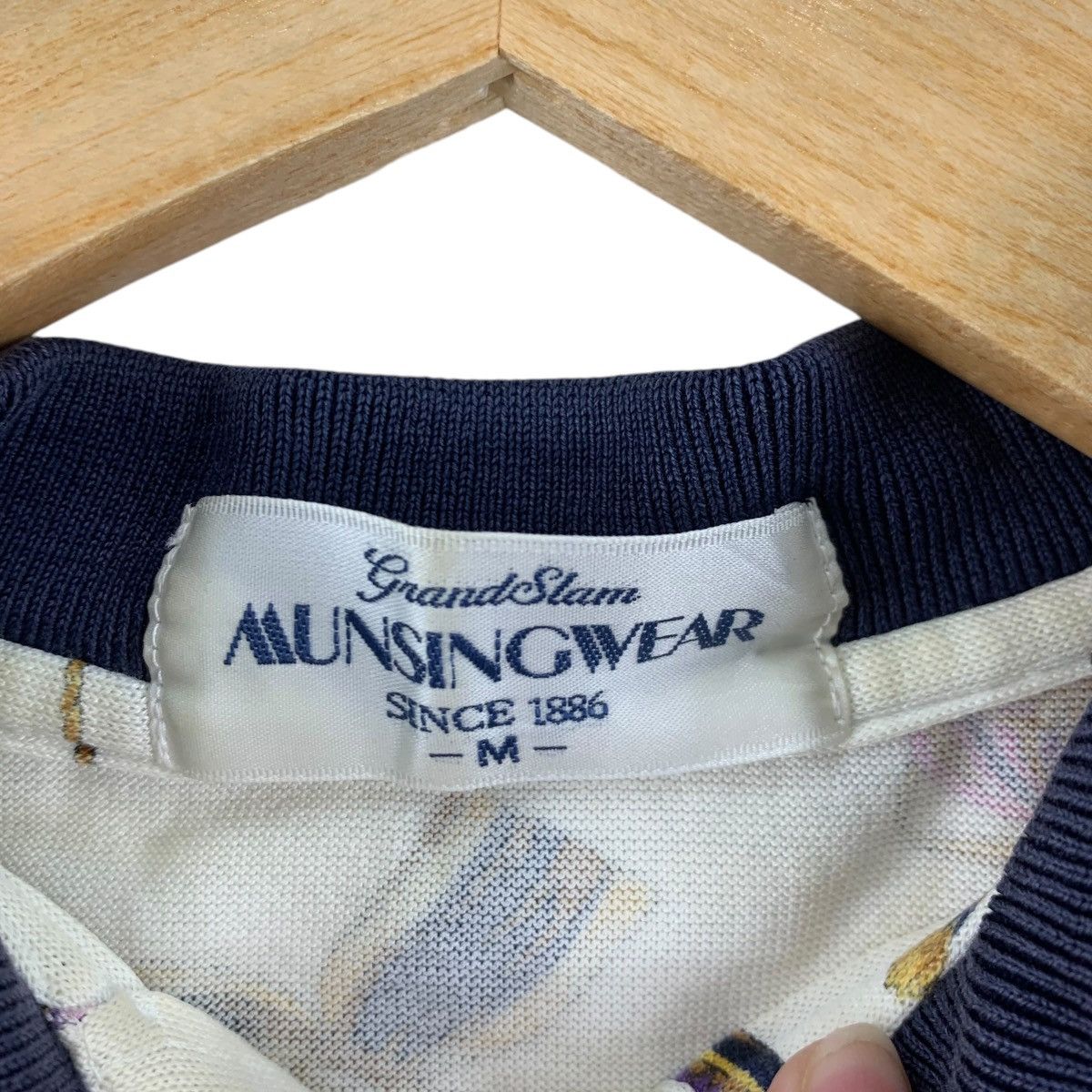 Vintage Vintage 80’ GRAND SLAM BAROQUE AOP Polo Tee Shirt Size M / US 6-8 / IT 42-44 - 4 Thumbnail